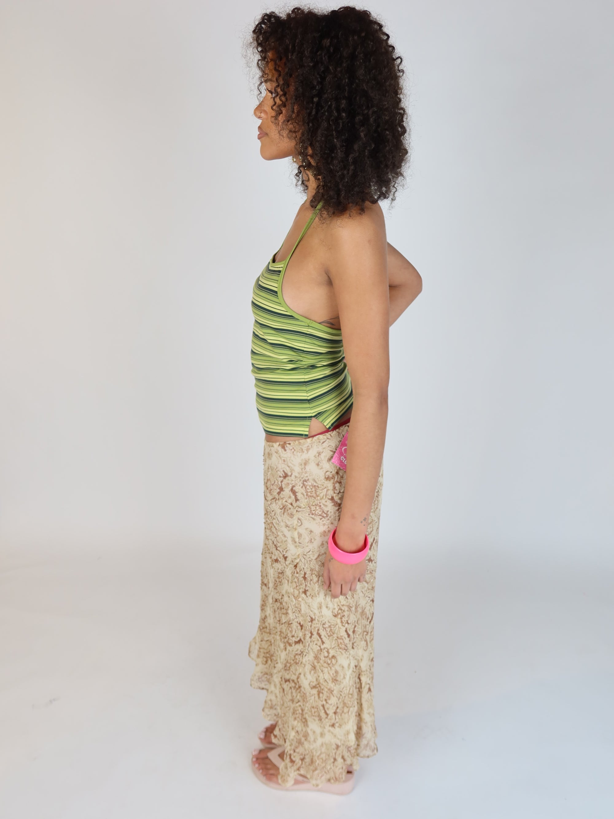 100% Silk Midi Skirt S/M