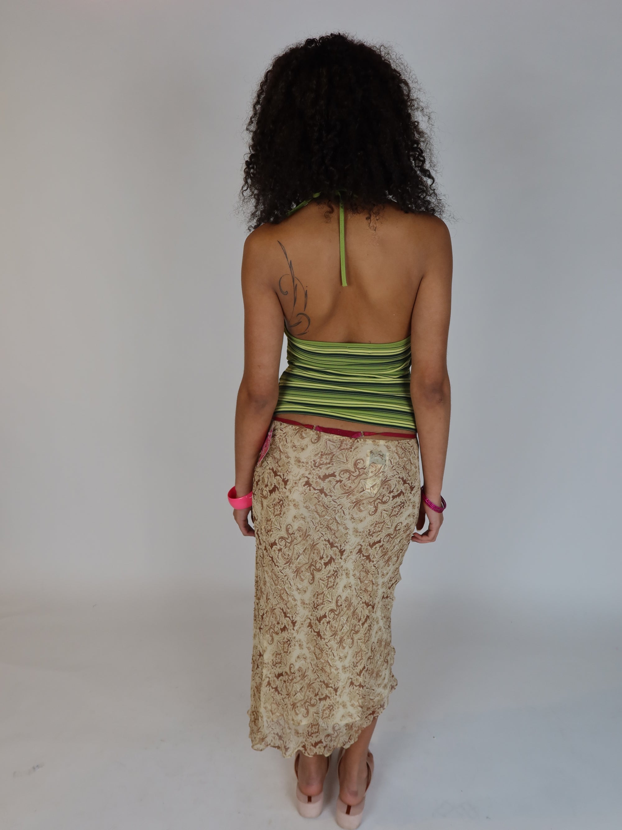 100% Silk Midi Skirt S/M