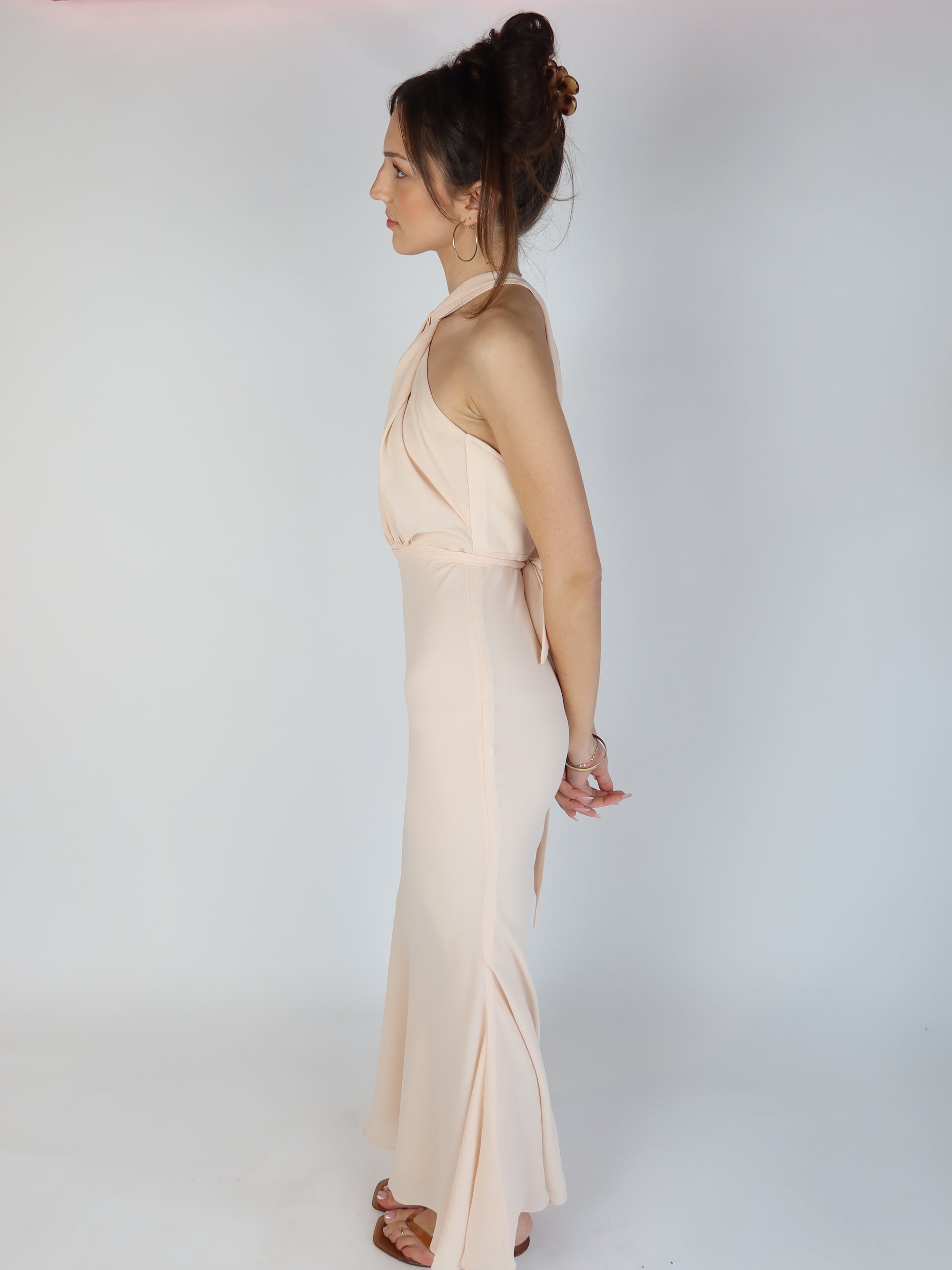 Y2K Halter Maxi Dress S