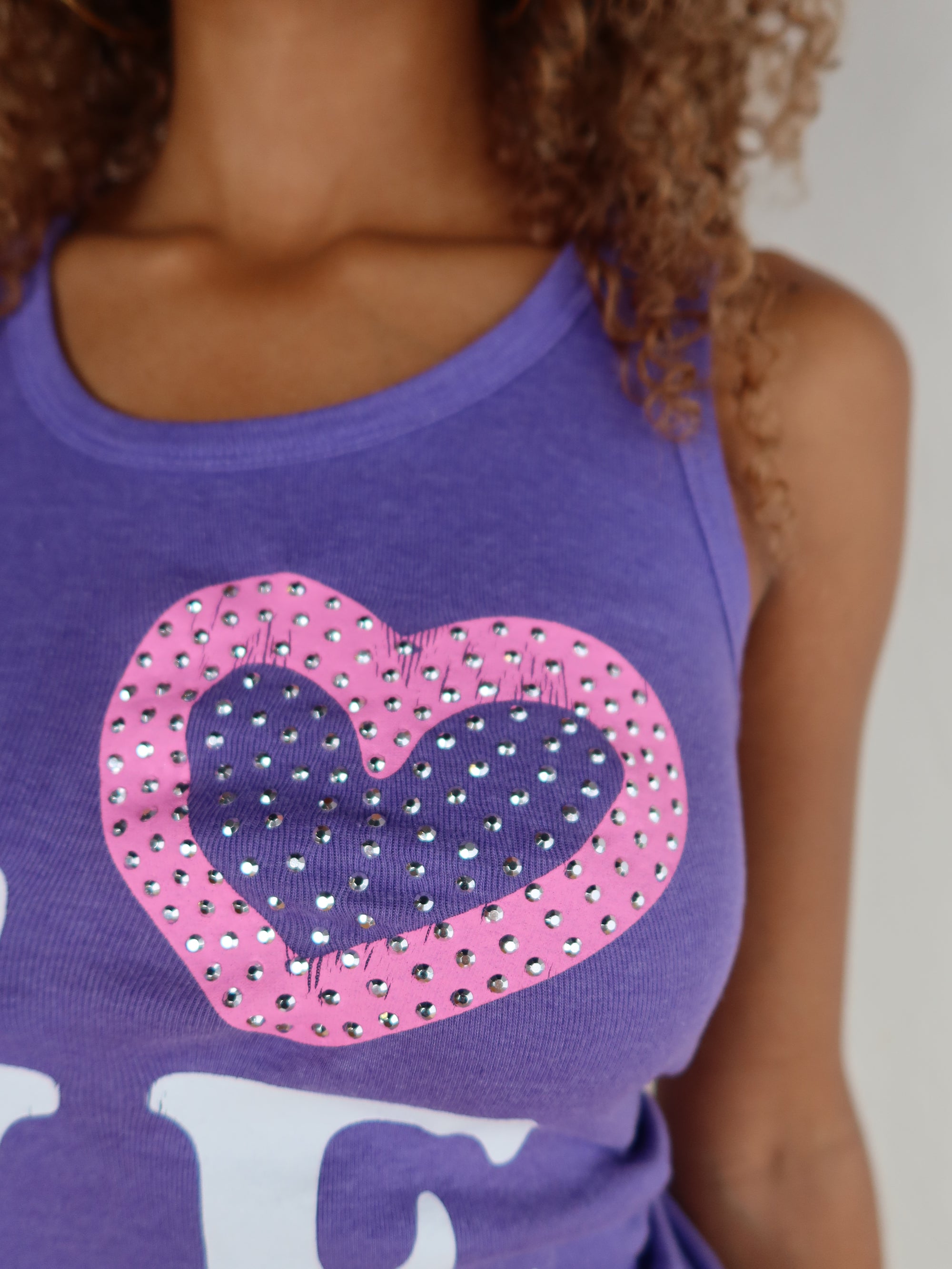 Pink 'LOVE' Tank S
