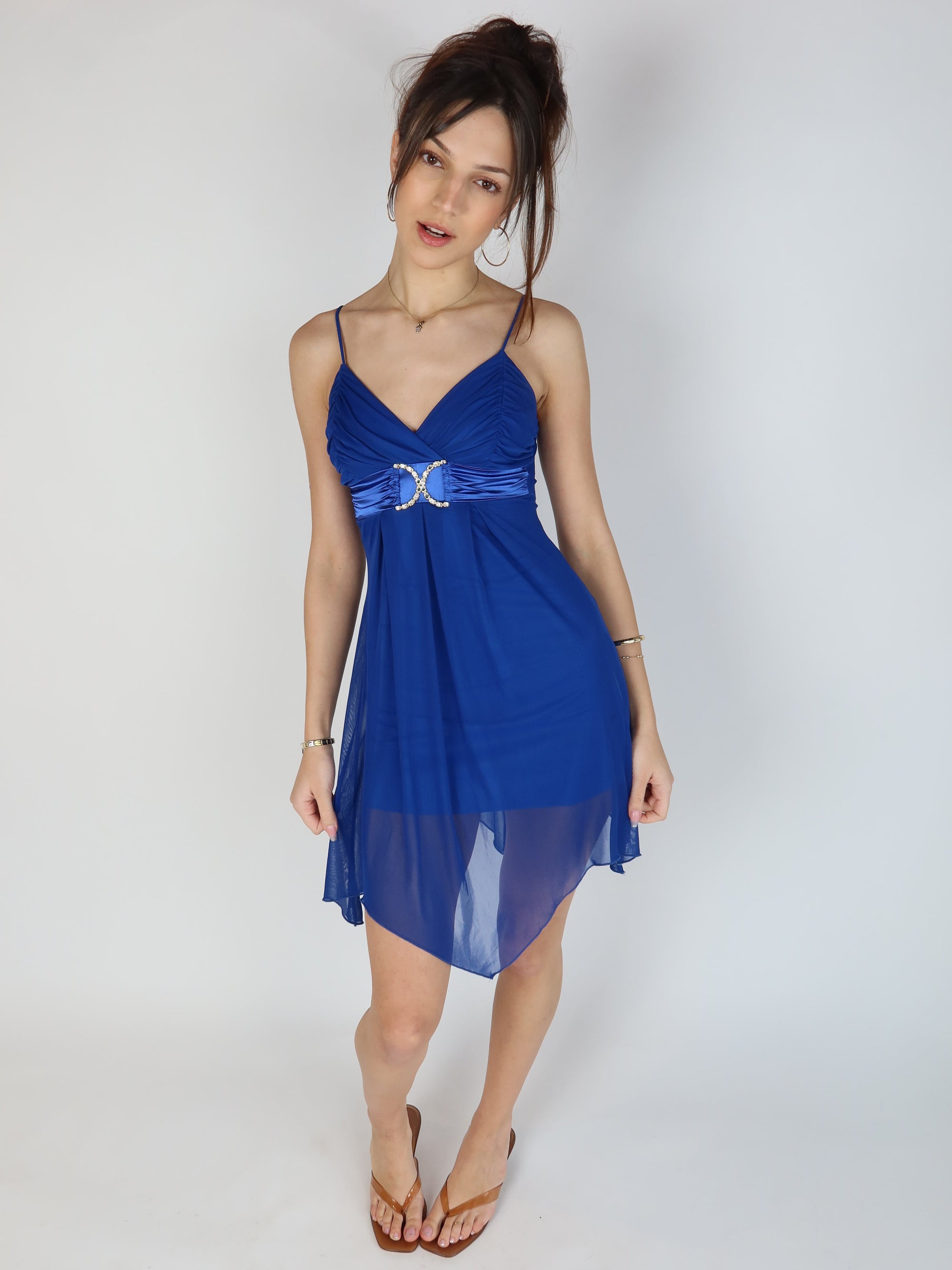Y2K Sapphire Mini Dress S/M