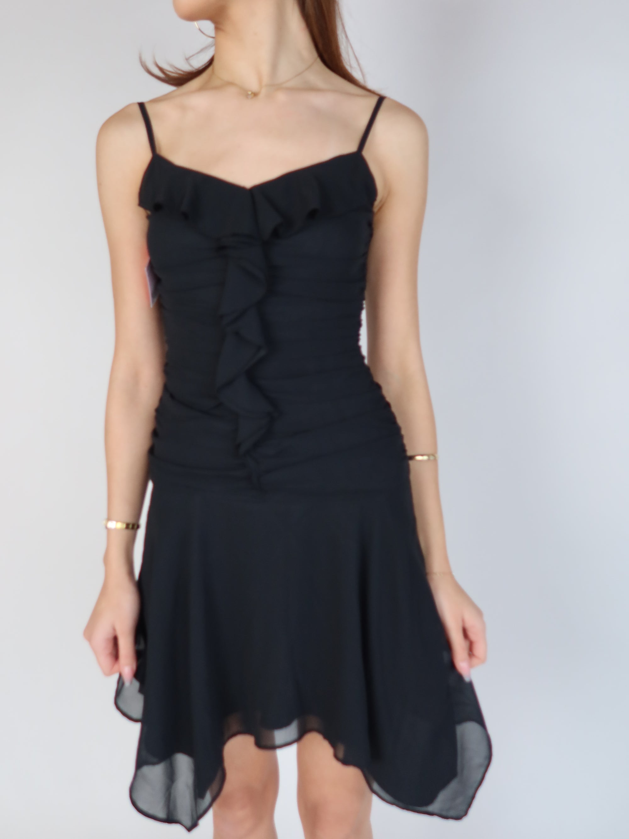 Y2K Chiffon Mini Dress XS/S