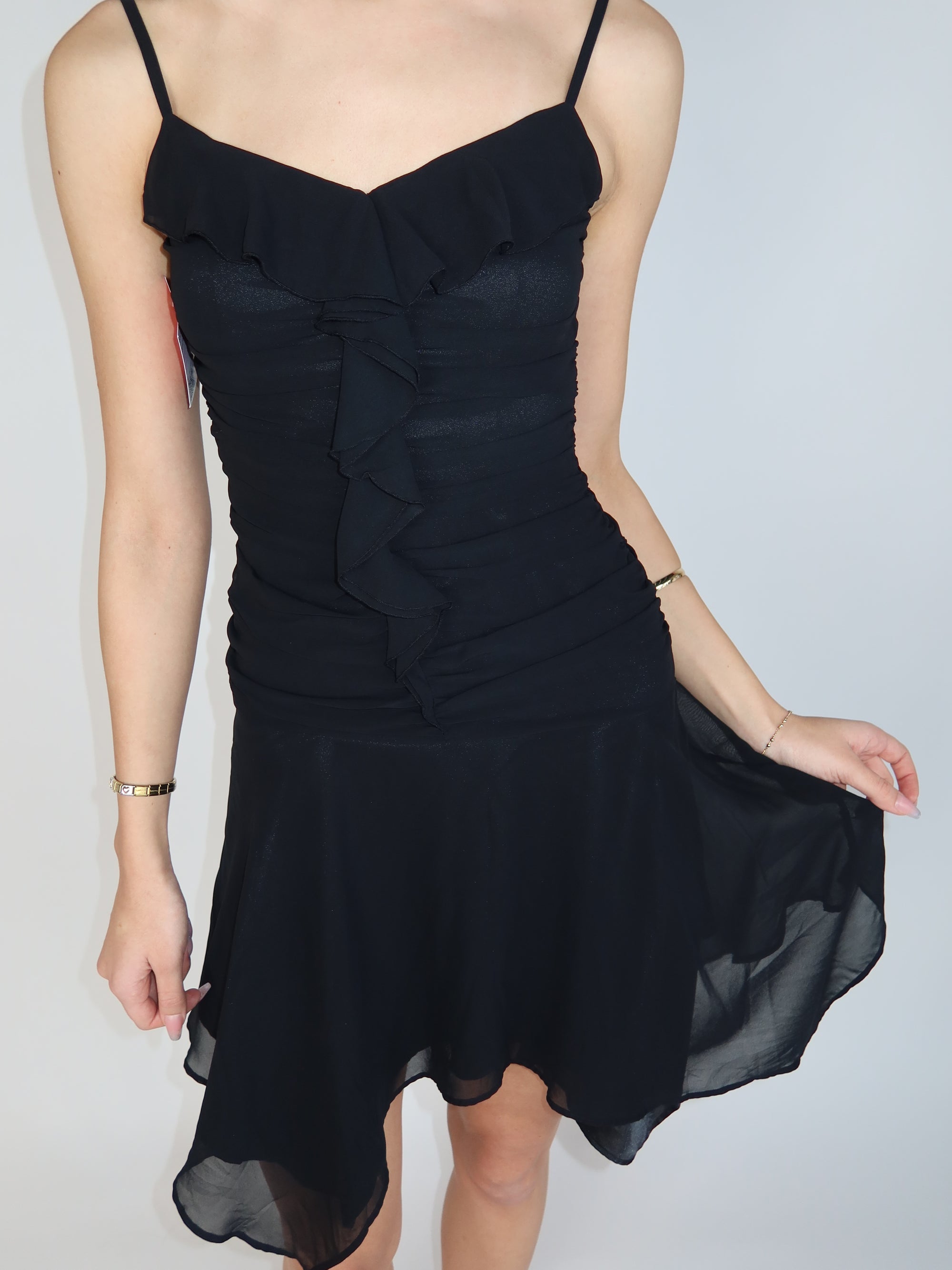 Y2K Chiffon Mini Dress XS/S