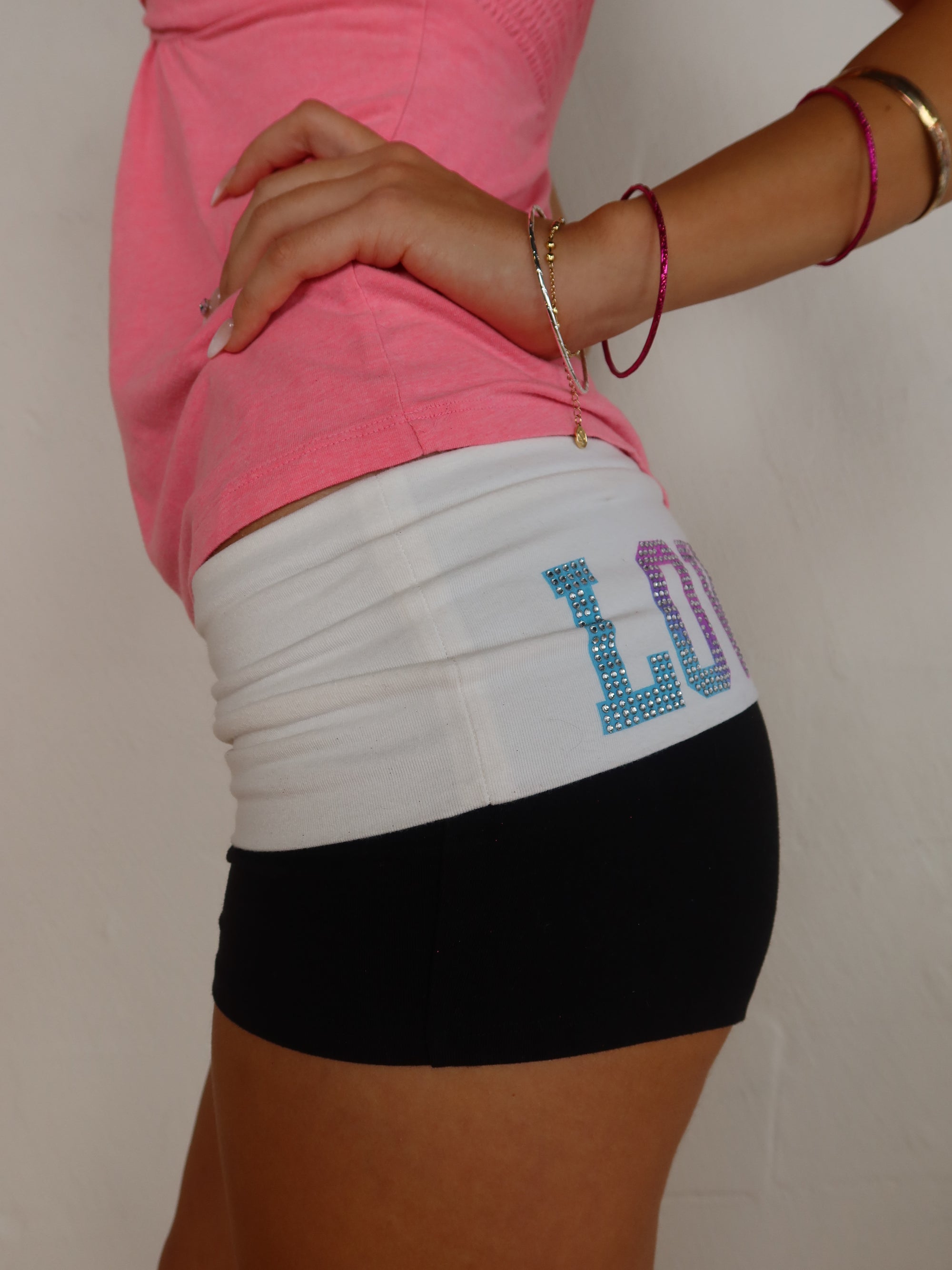 Pink Fold-Over Short S/M