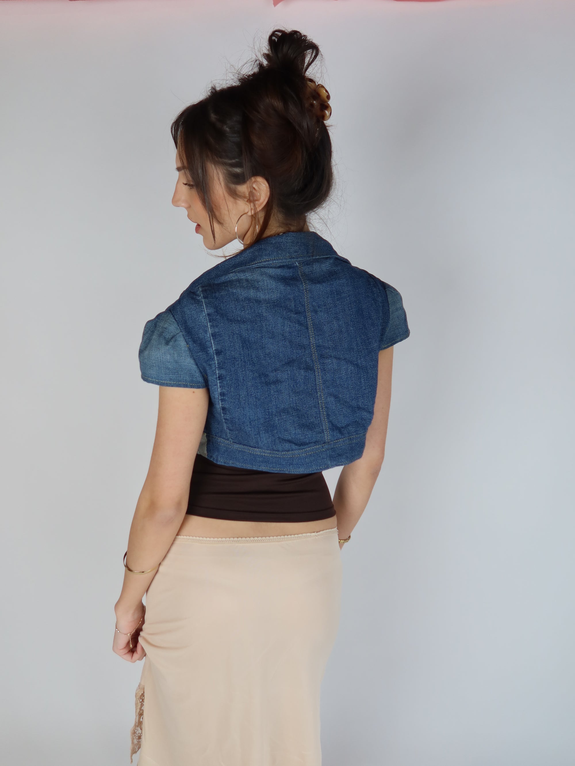 Cropped Denim Jacket S/M