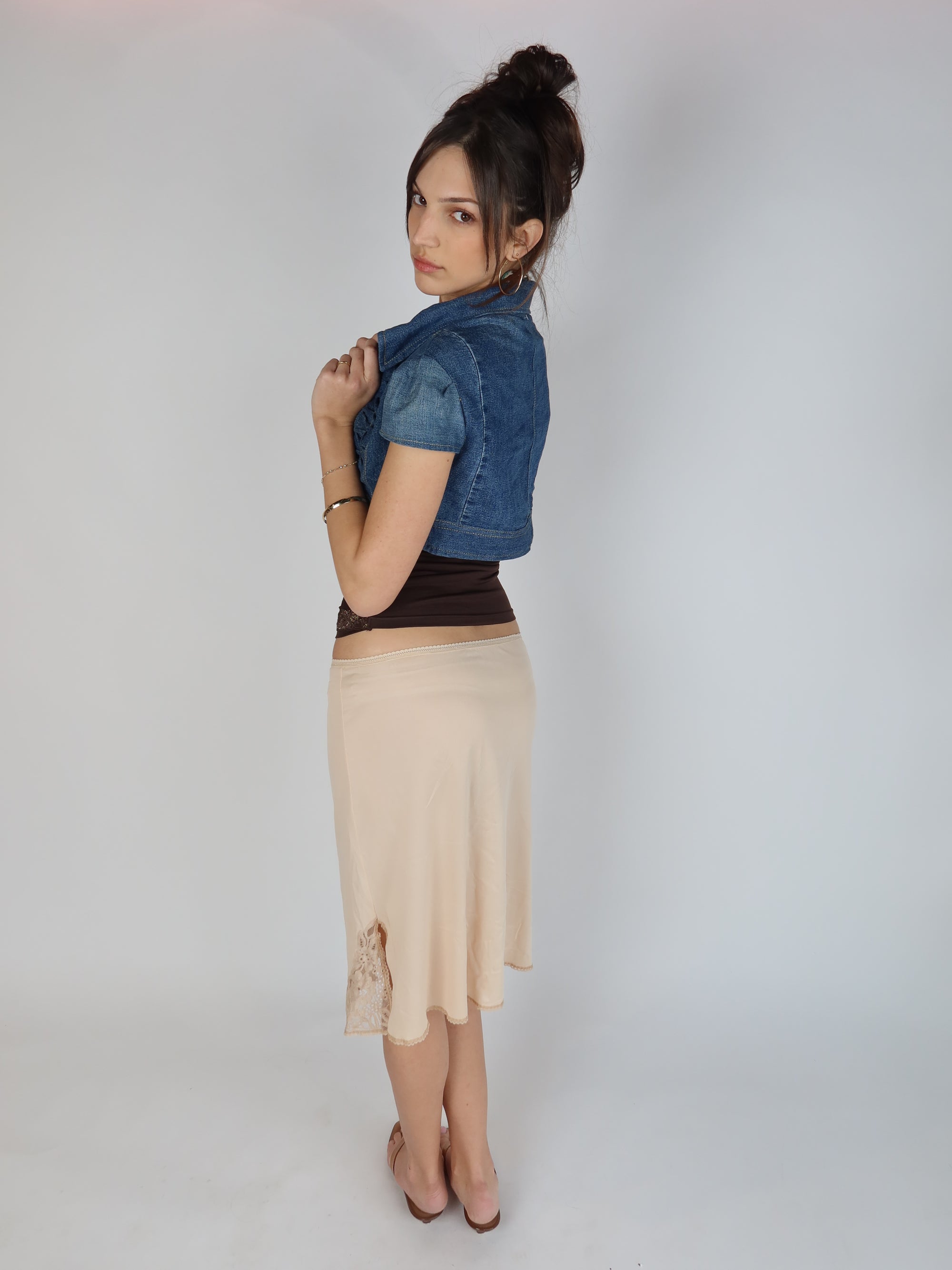 Cropped Denim Jacket S/M