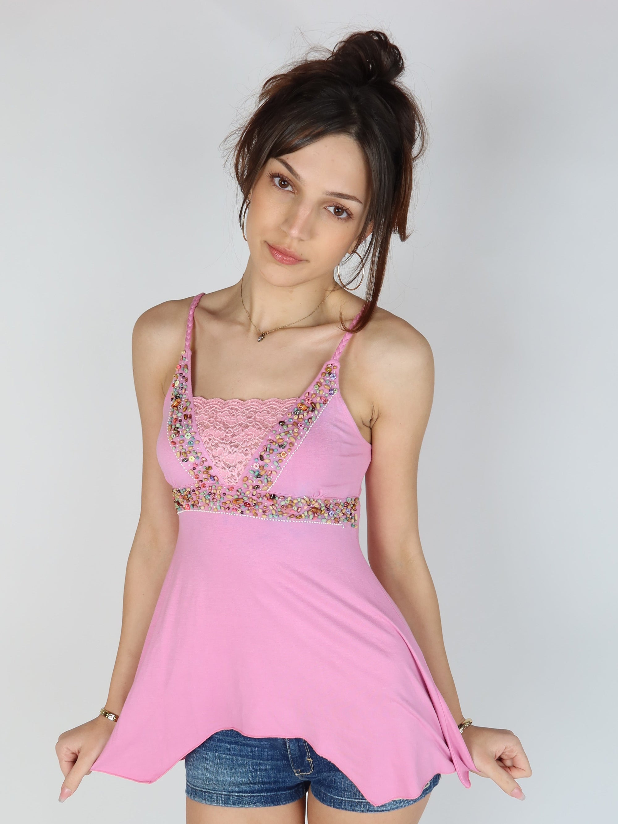 Beaded Babydoll Cami S/M