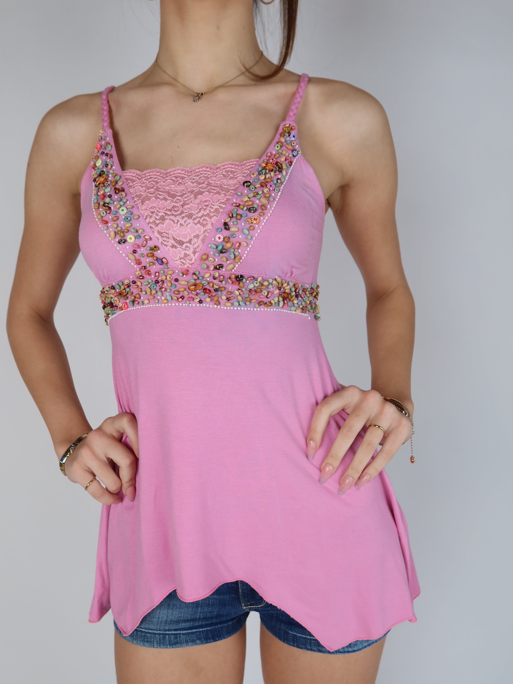 Beaded Babydoll Cami S/M
