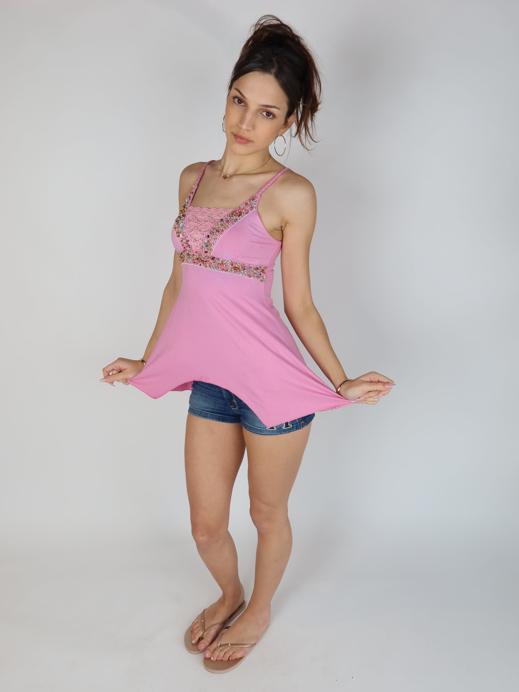 Beaded Babydoll Cami S/M