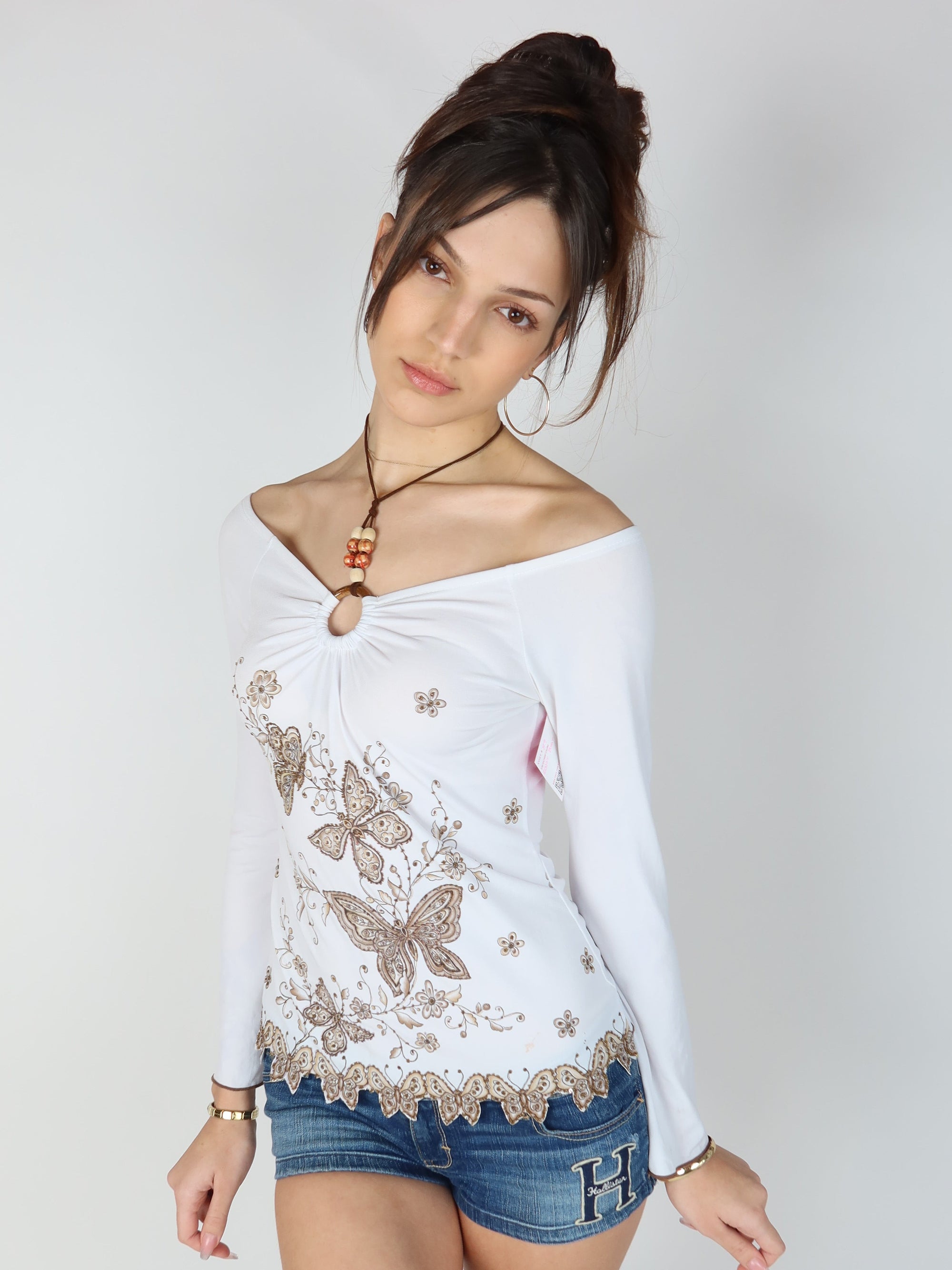 Y2K Butterfly Long Sleeve XS/S