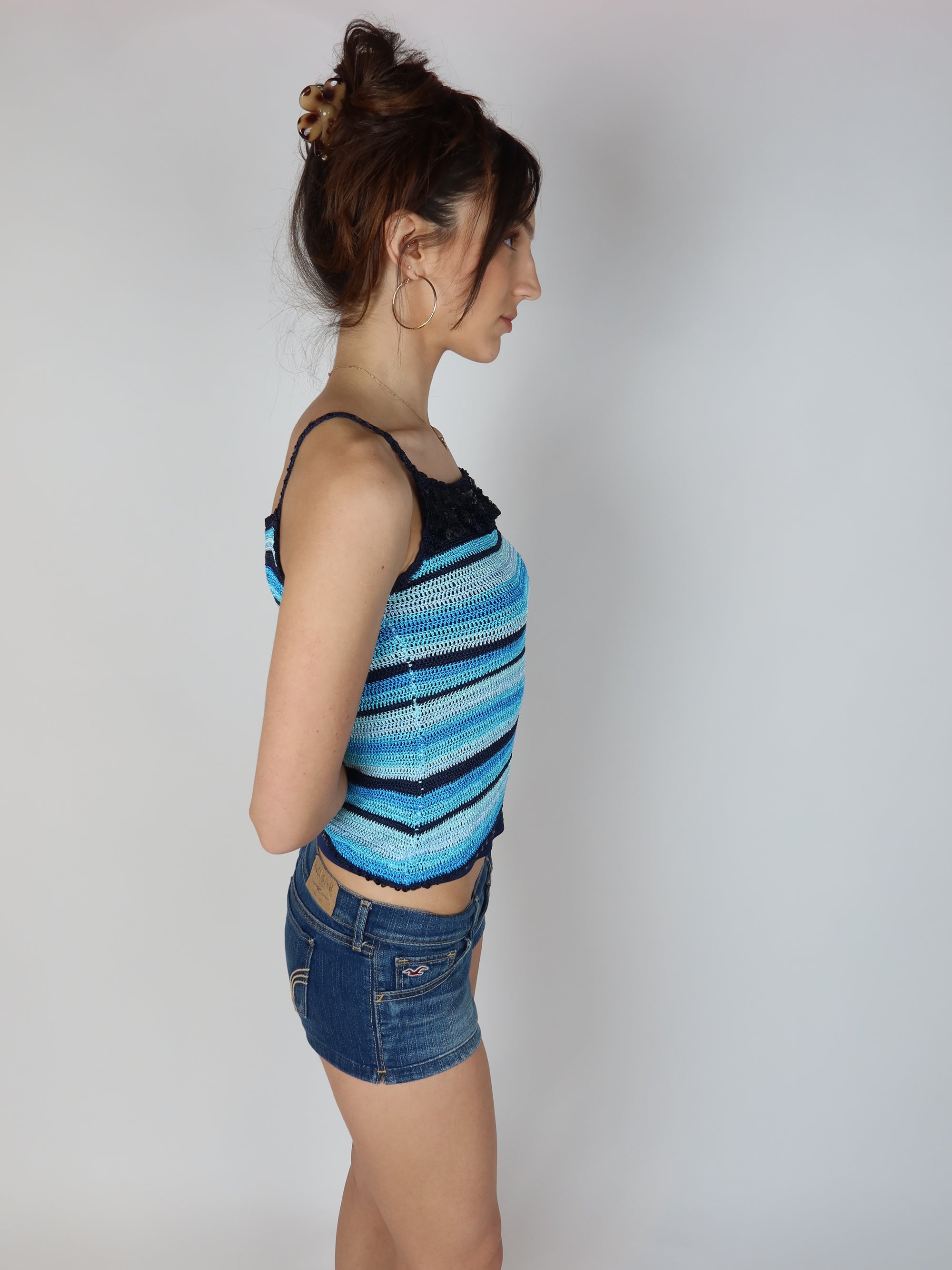 Y2K Crochet Top XS/S