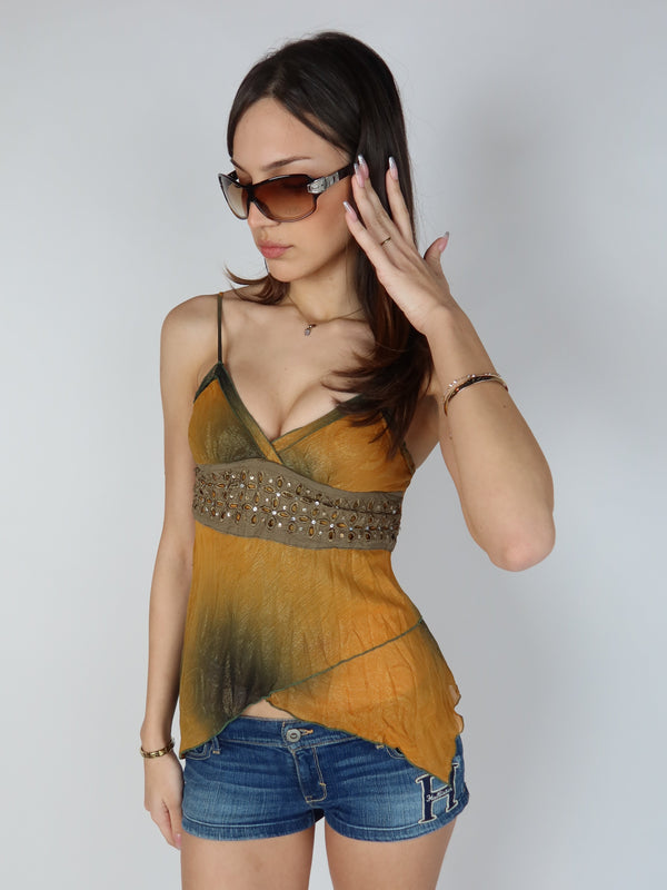 Vintage Y2K fairycore tank, resale clothing at Brat's Closet.