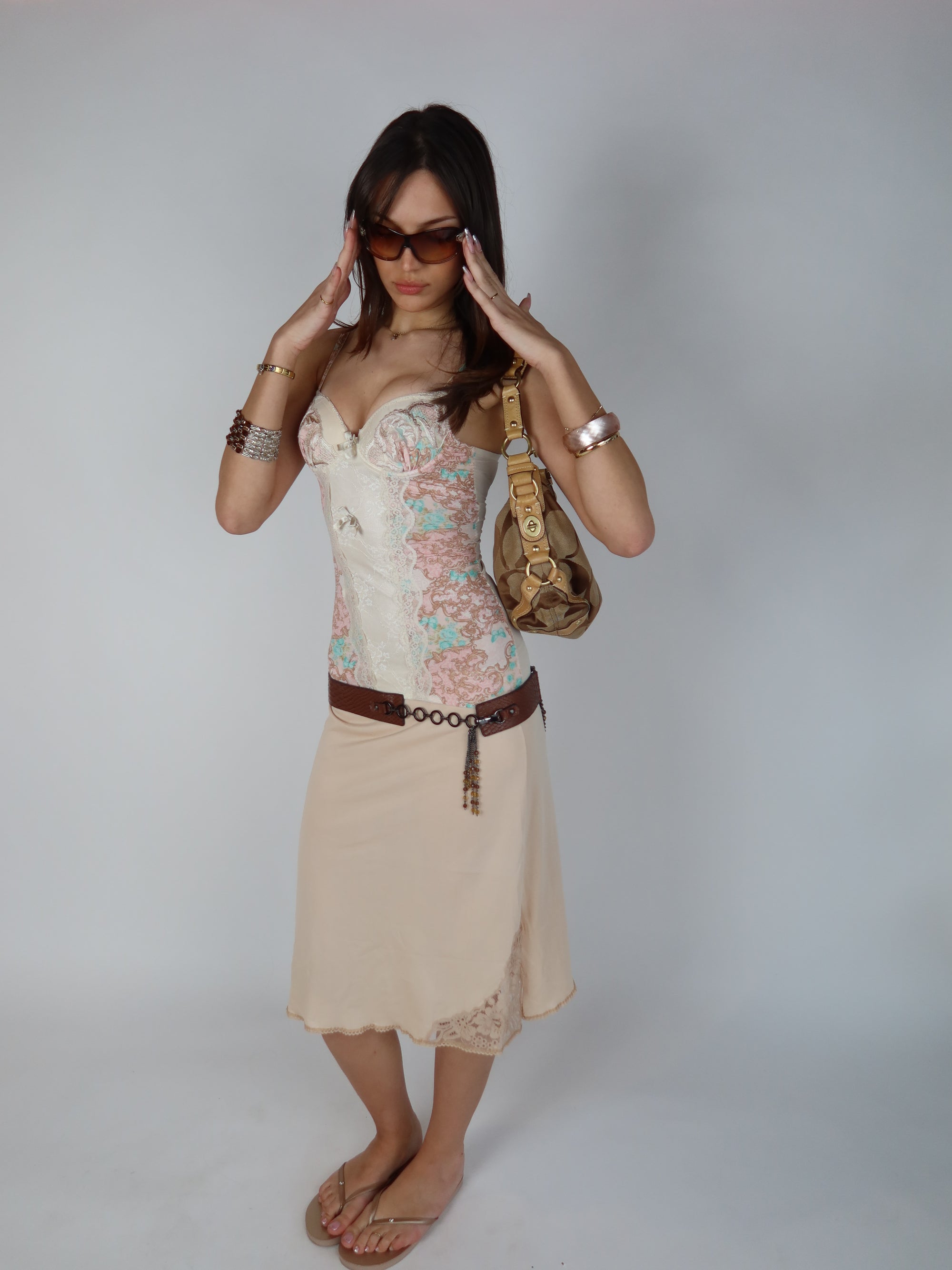 Y2K Pastel Corset Bustier XS/S