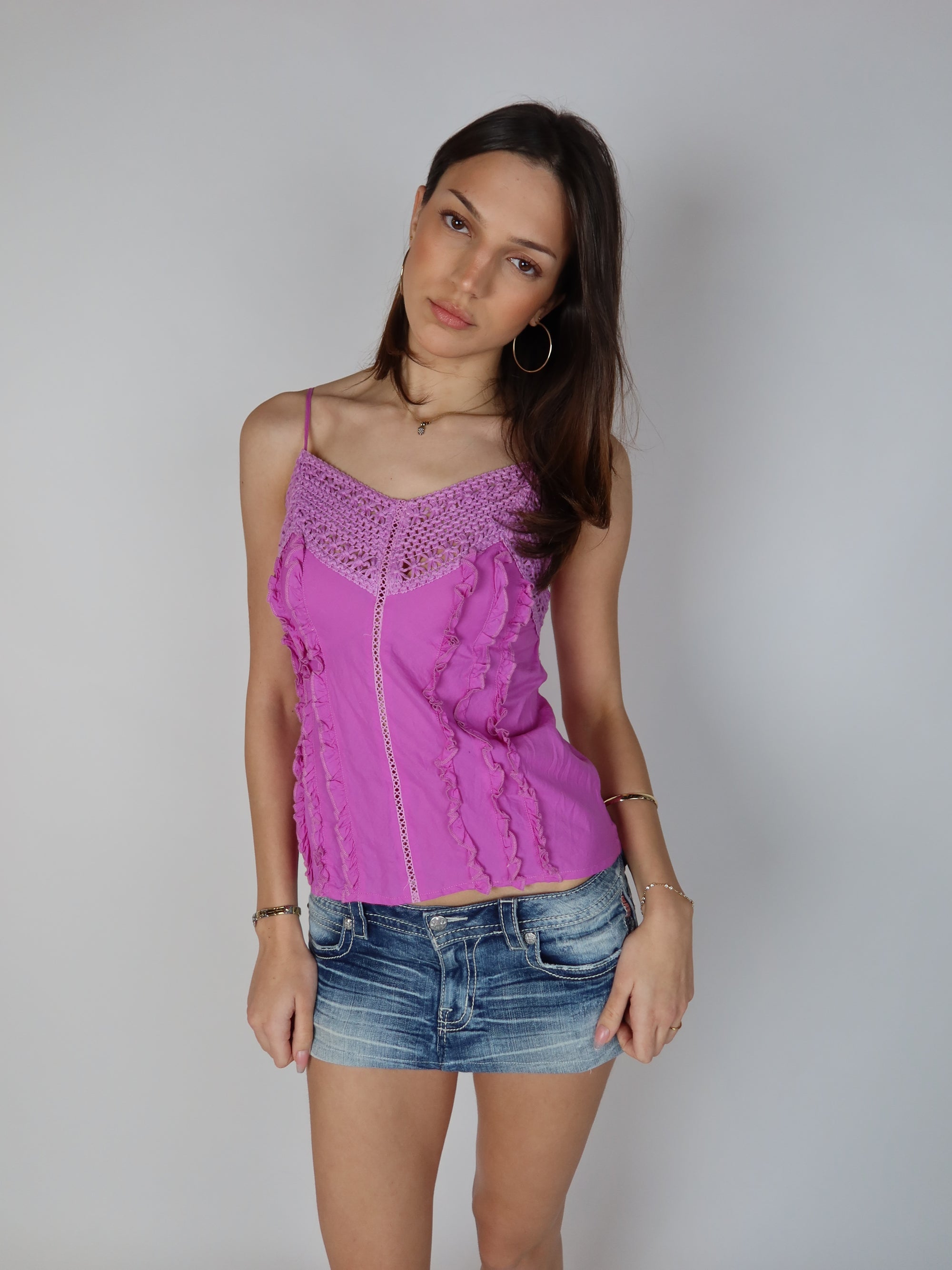 Y2K Magenta Cami S