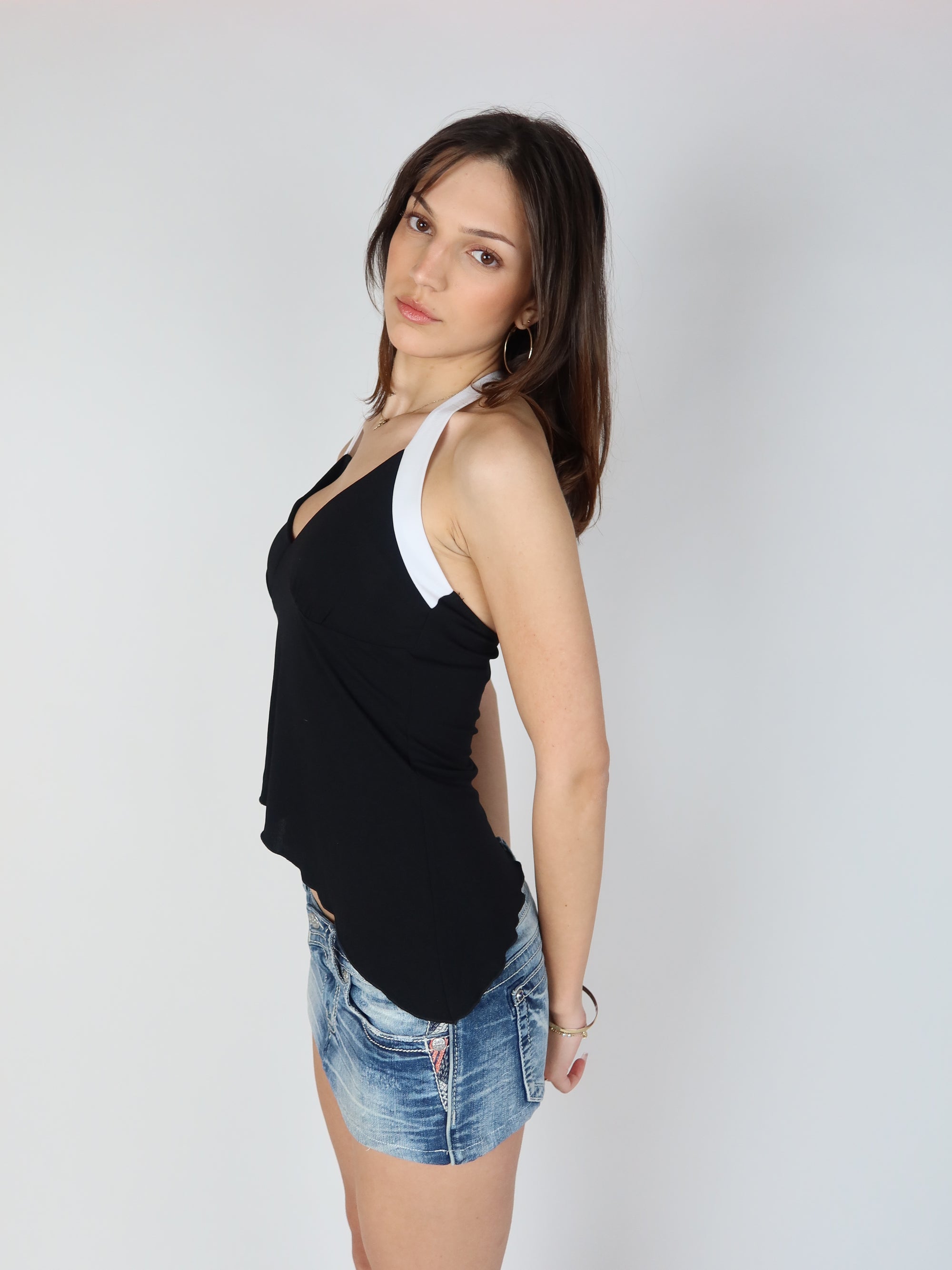 Y2K Asymmetrical Halter XS/S