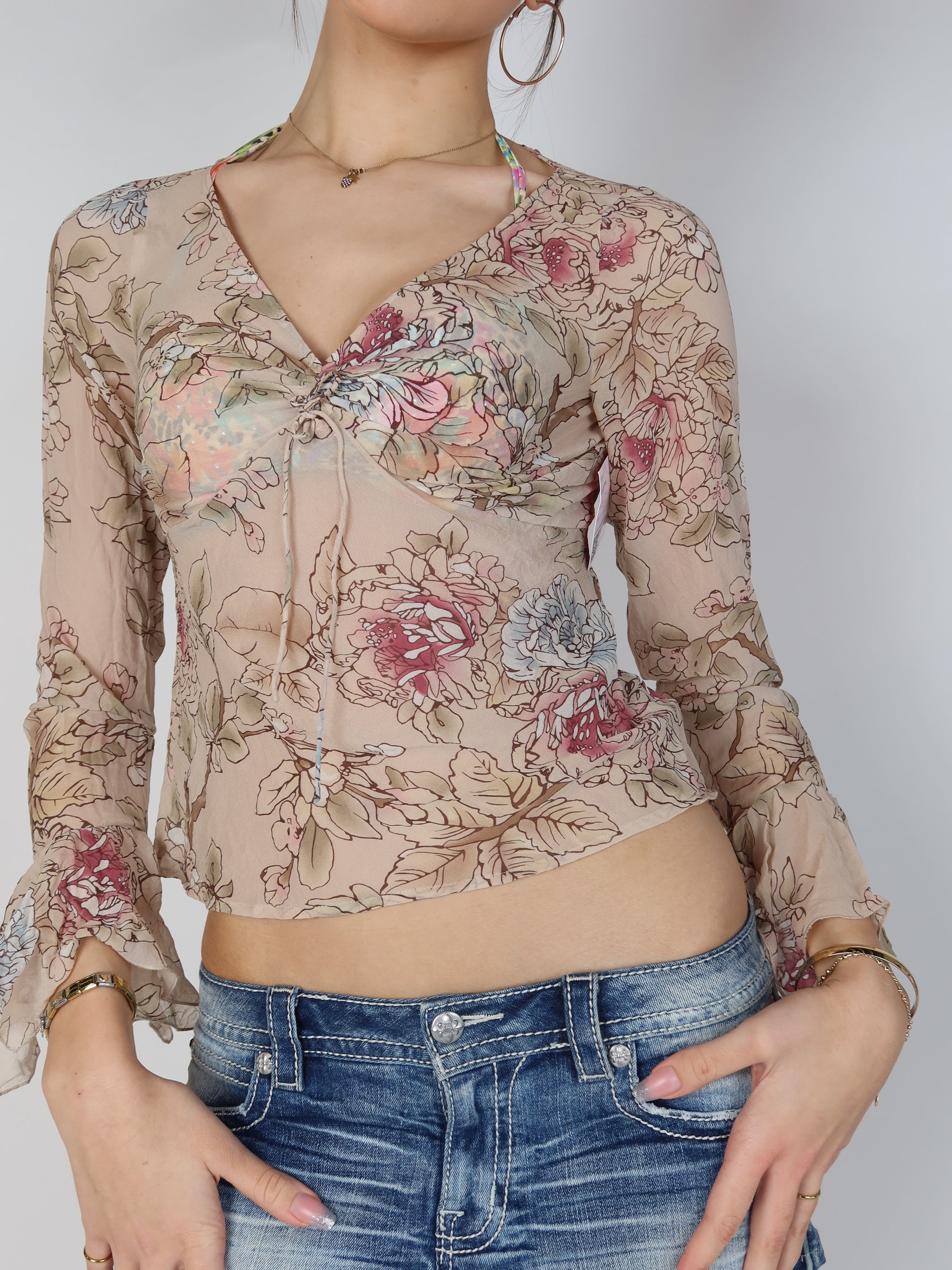 100% Silk Blouse S/M
