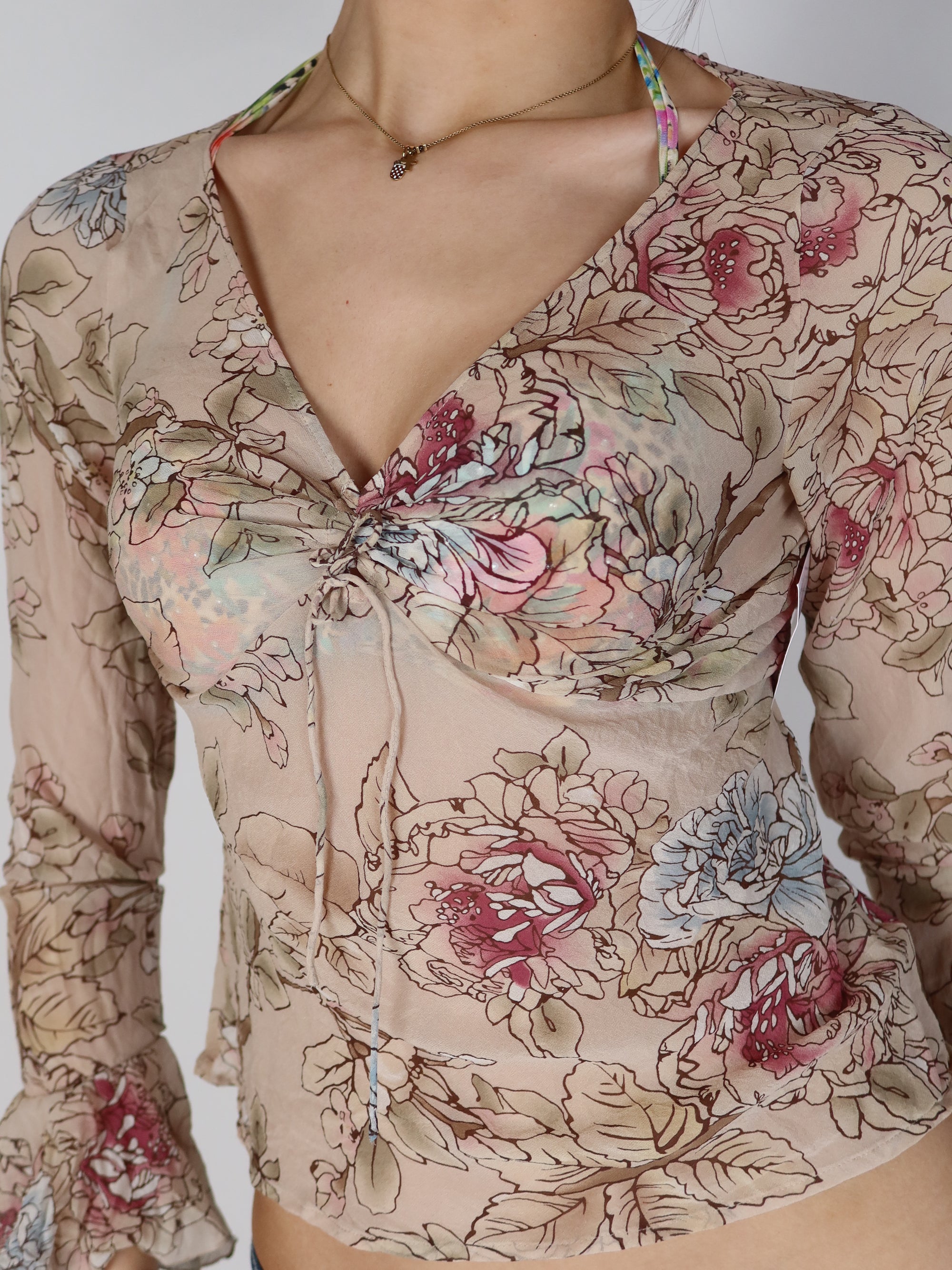 100% Silk Blouse S/M