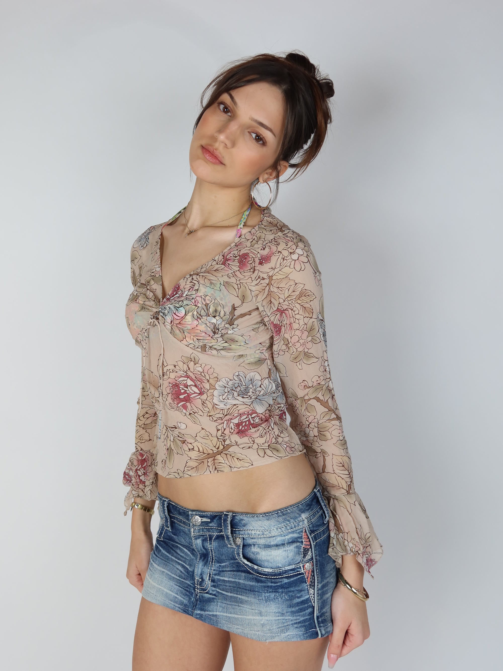 100% Silk Blouse S/M