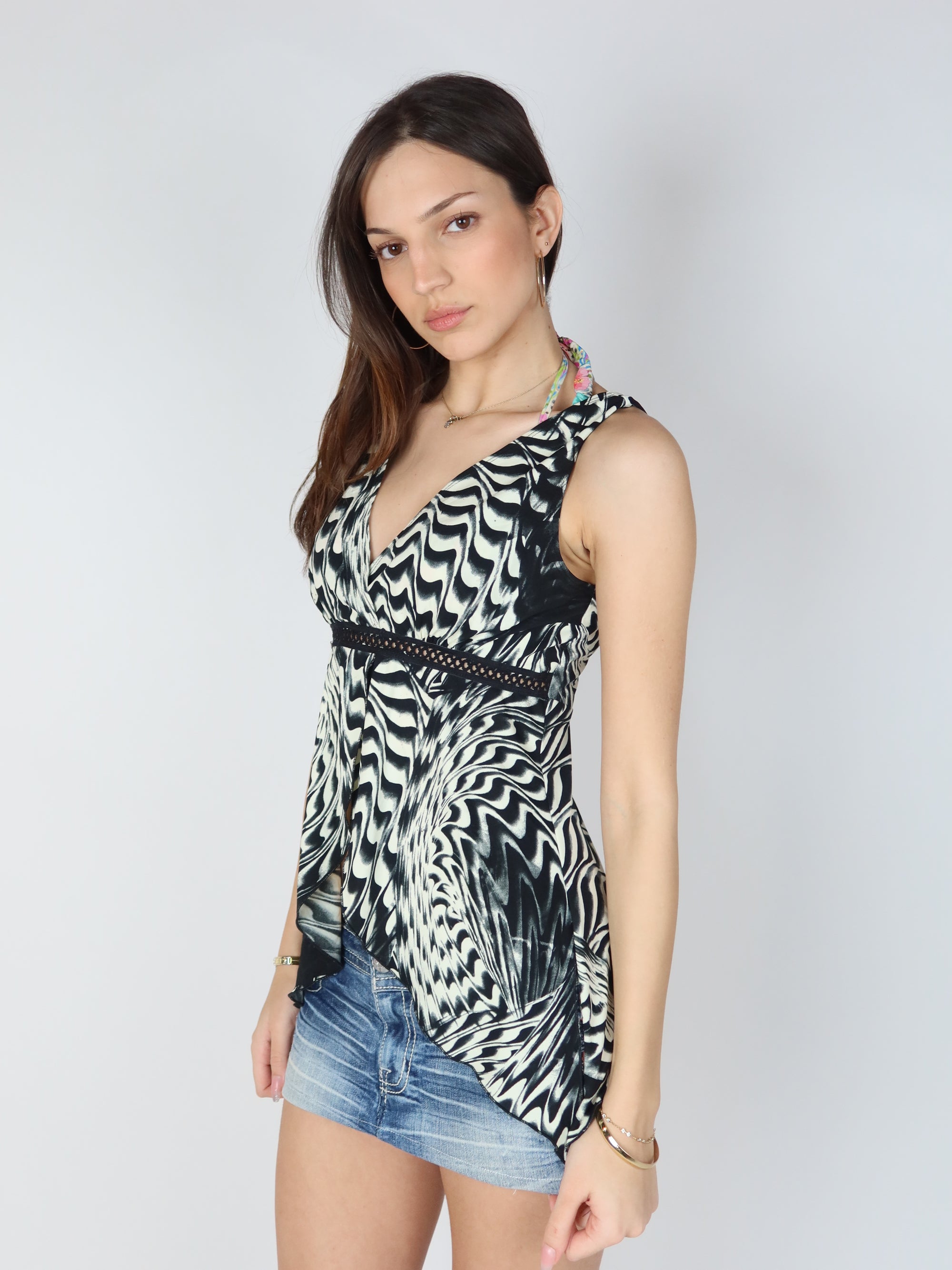 Y2K Flowy Top S/M