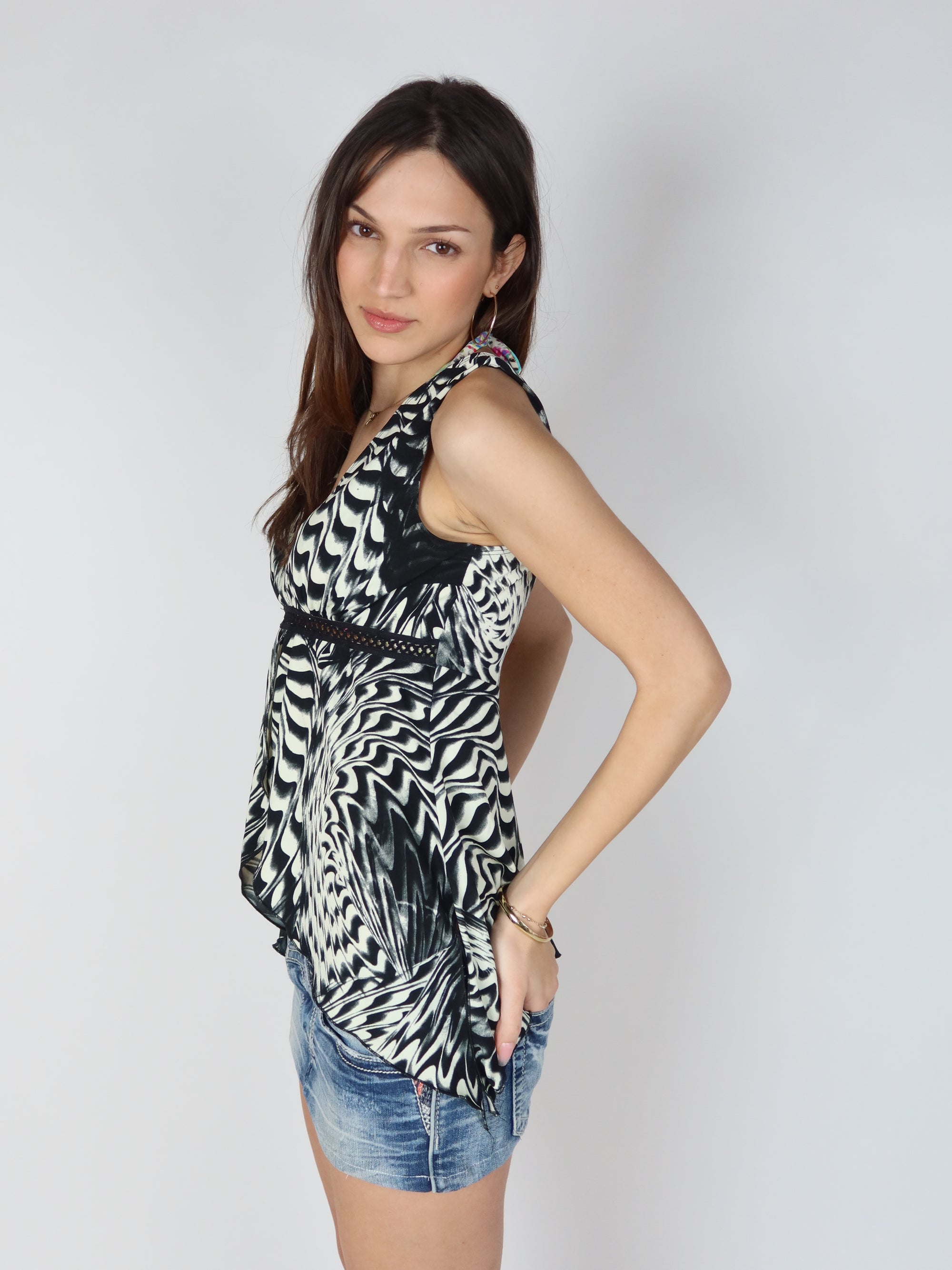 Y2K Flowy Top S/M