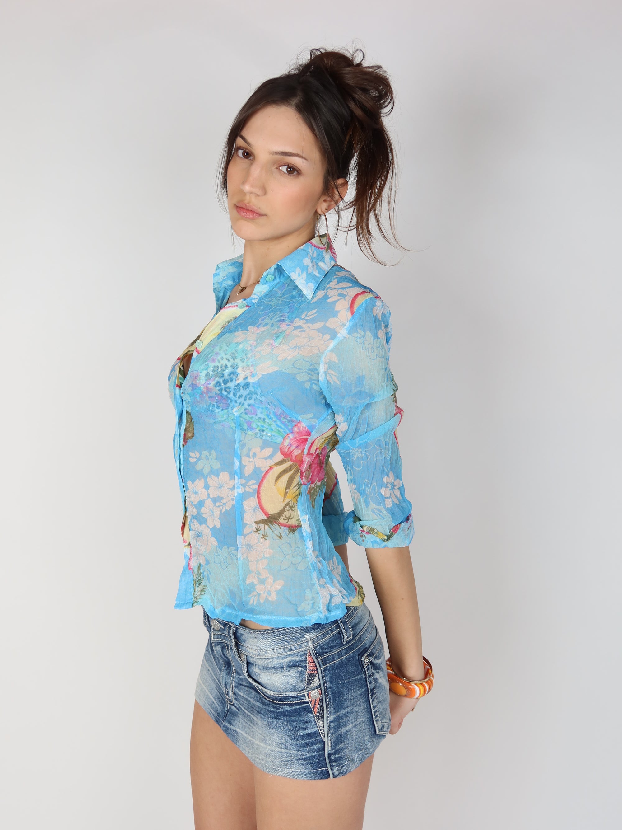 100% Silk Blouse S/M