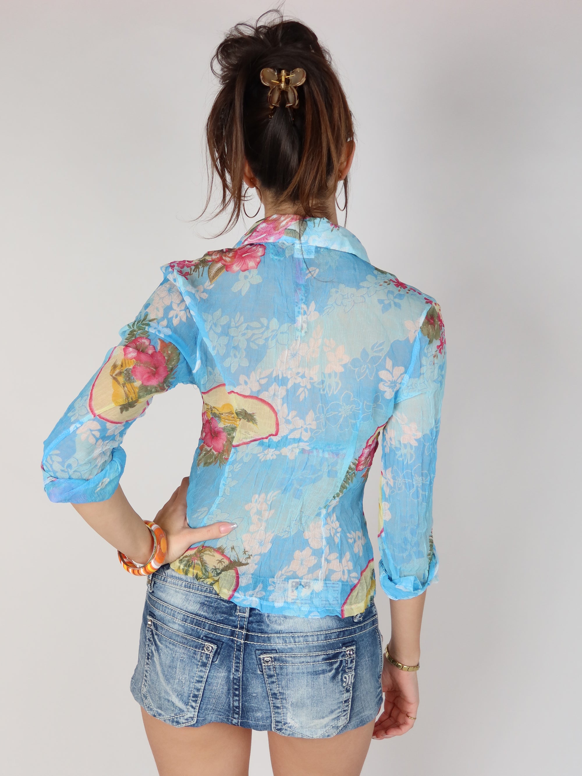 100% Silk Blouse S/M