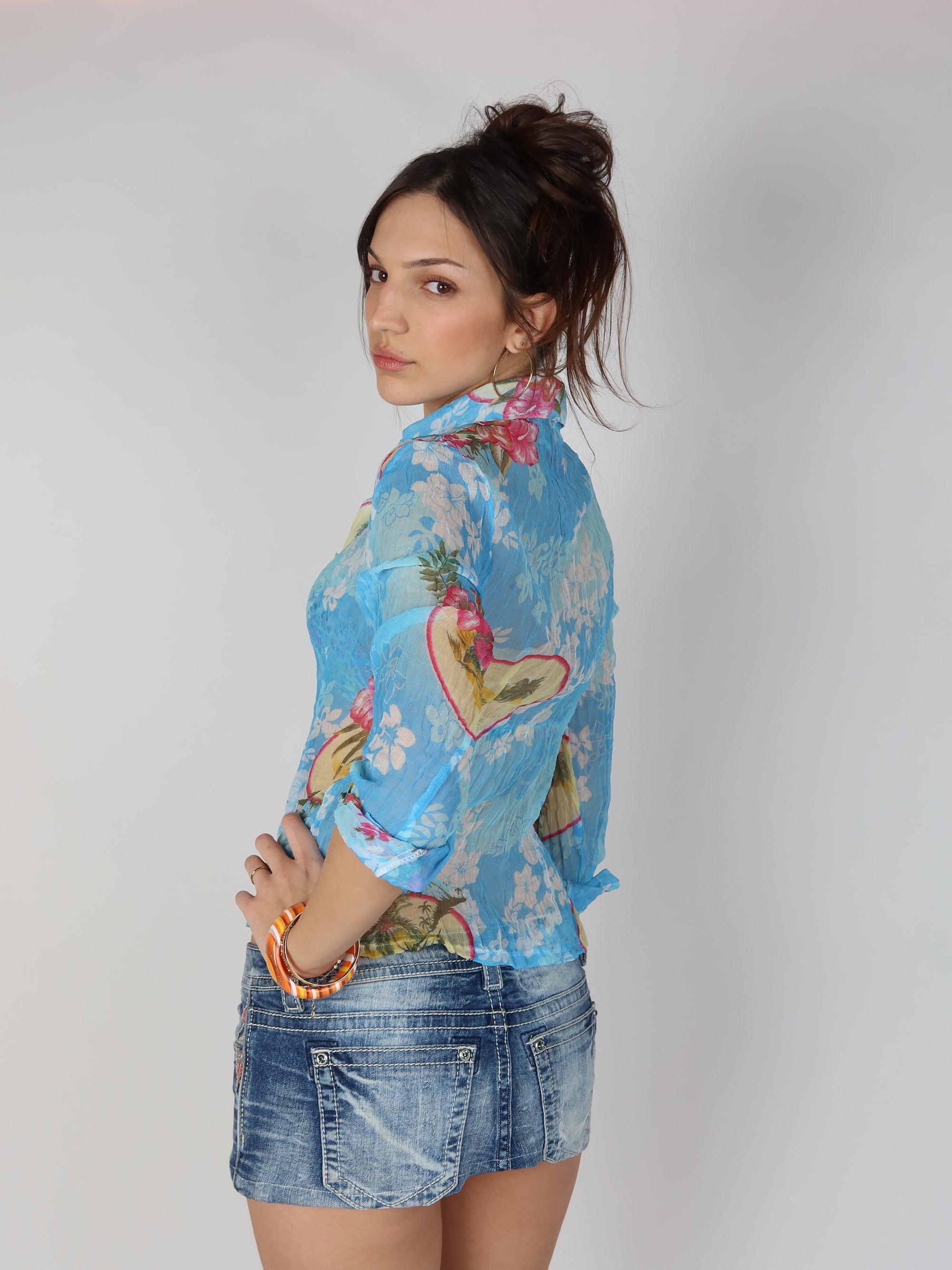 100% Silk Blouse S/M