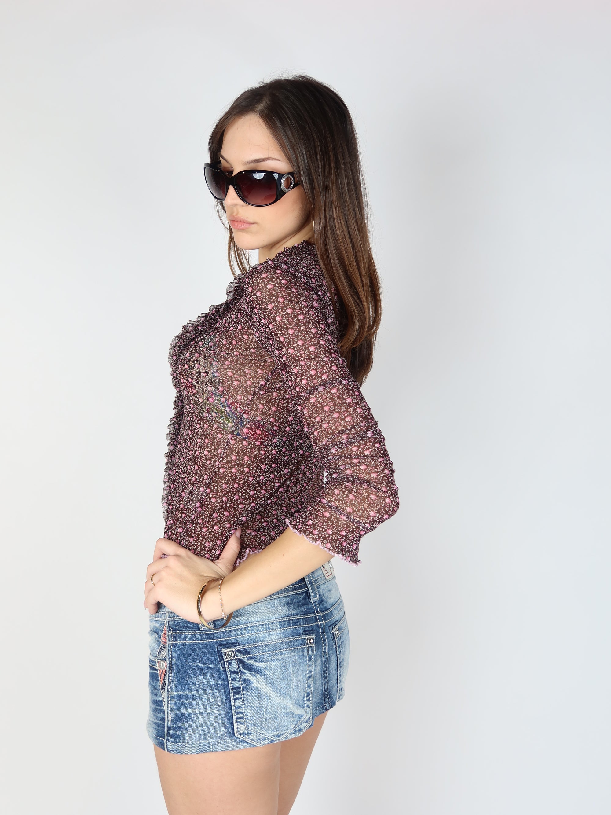 Floral Ruffle Blouse XS/S