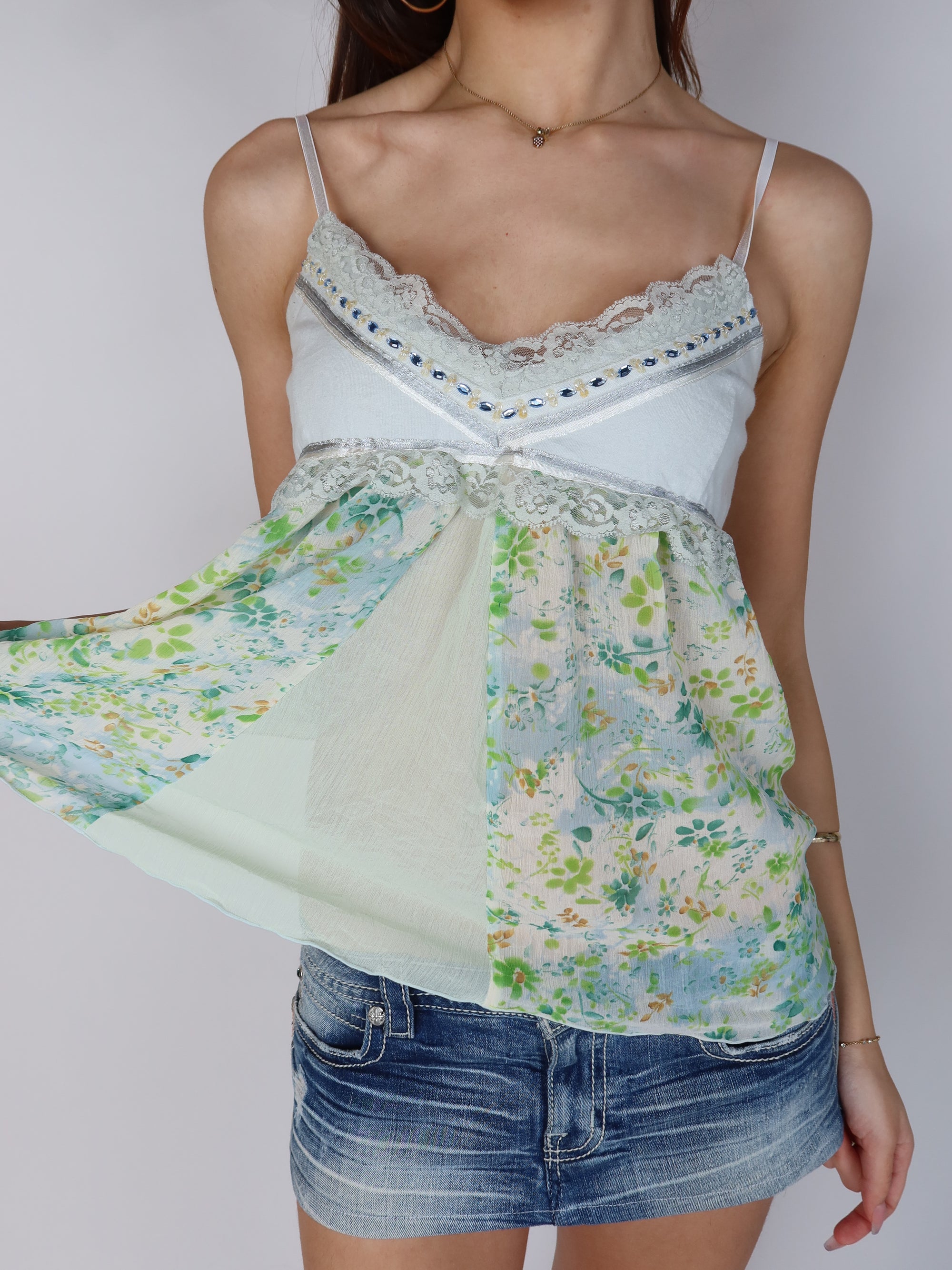 Y2K Floral Cami S/M