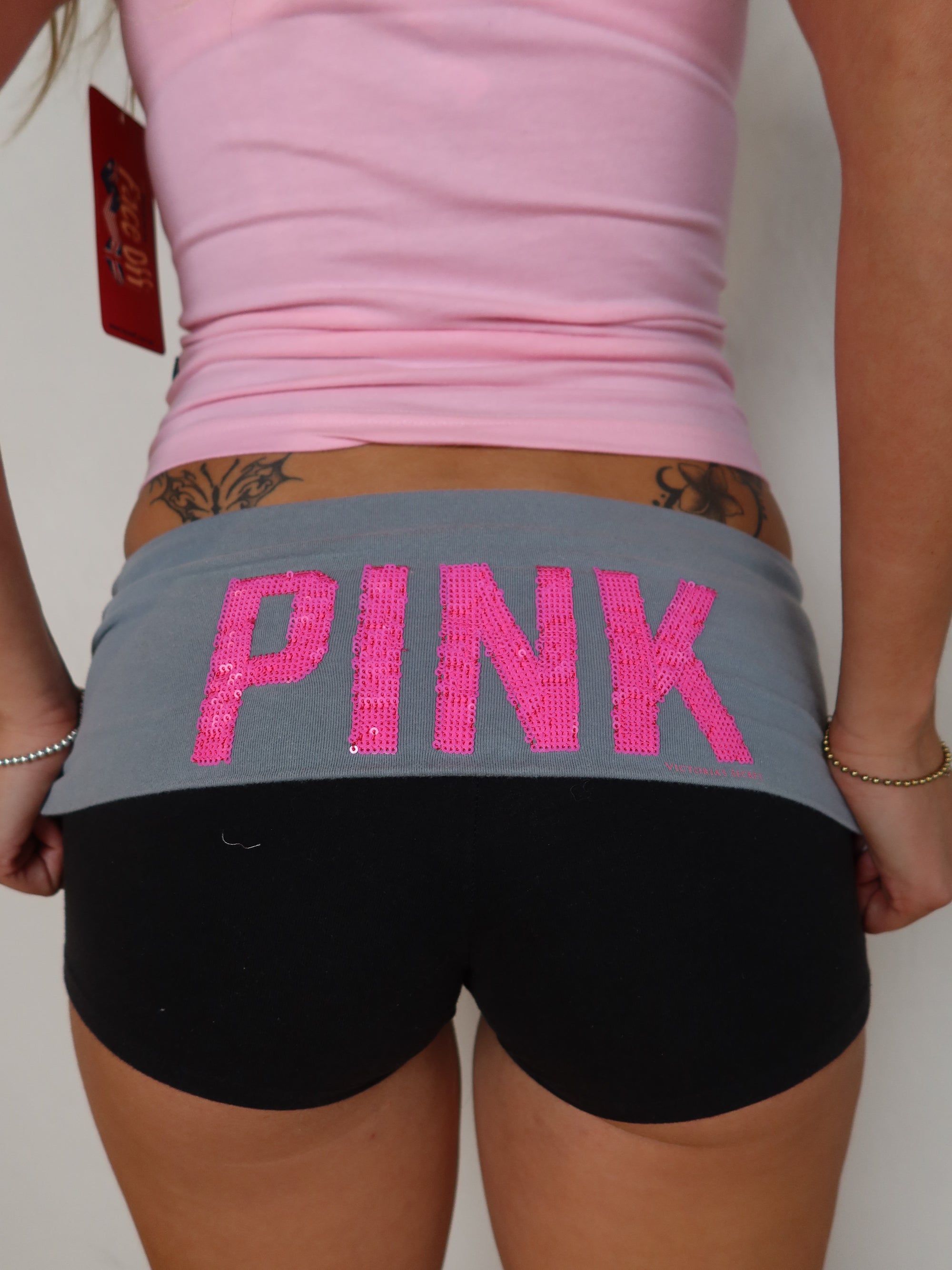 Pink Fold-Over Short S/M