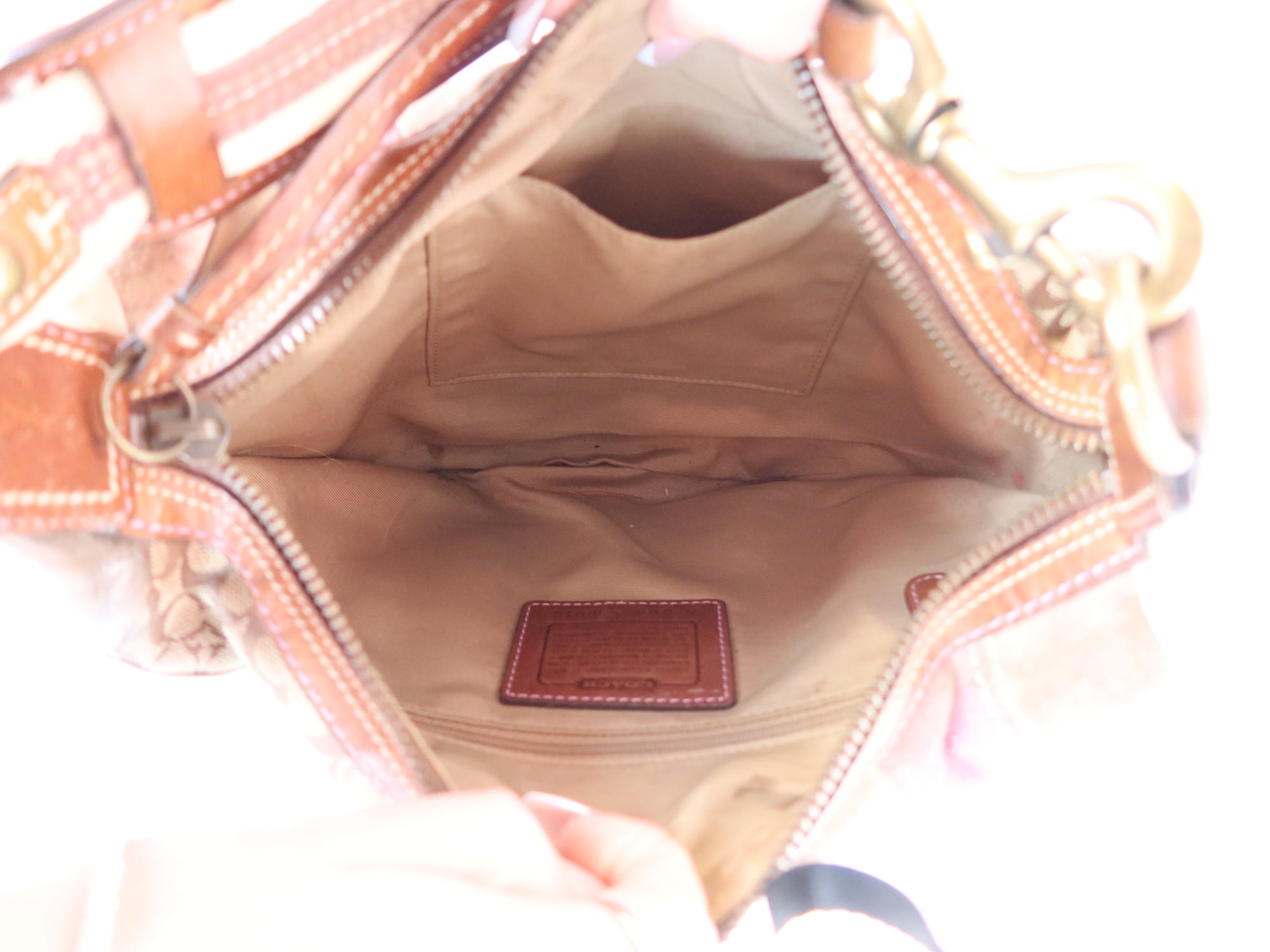 Vtg Coach Patchwork Shoulder Bag