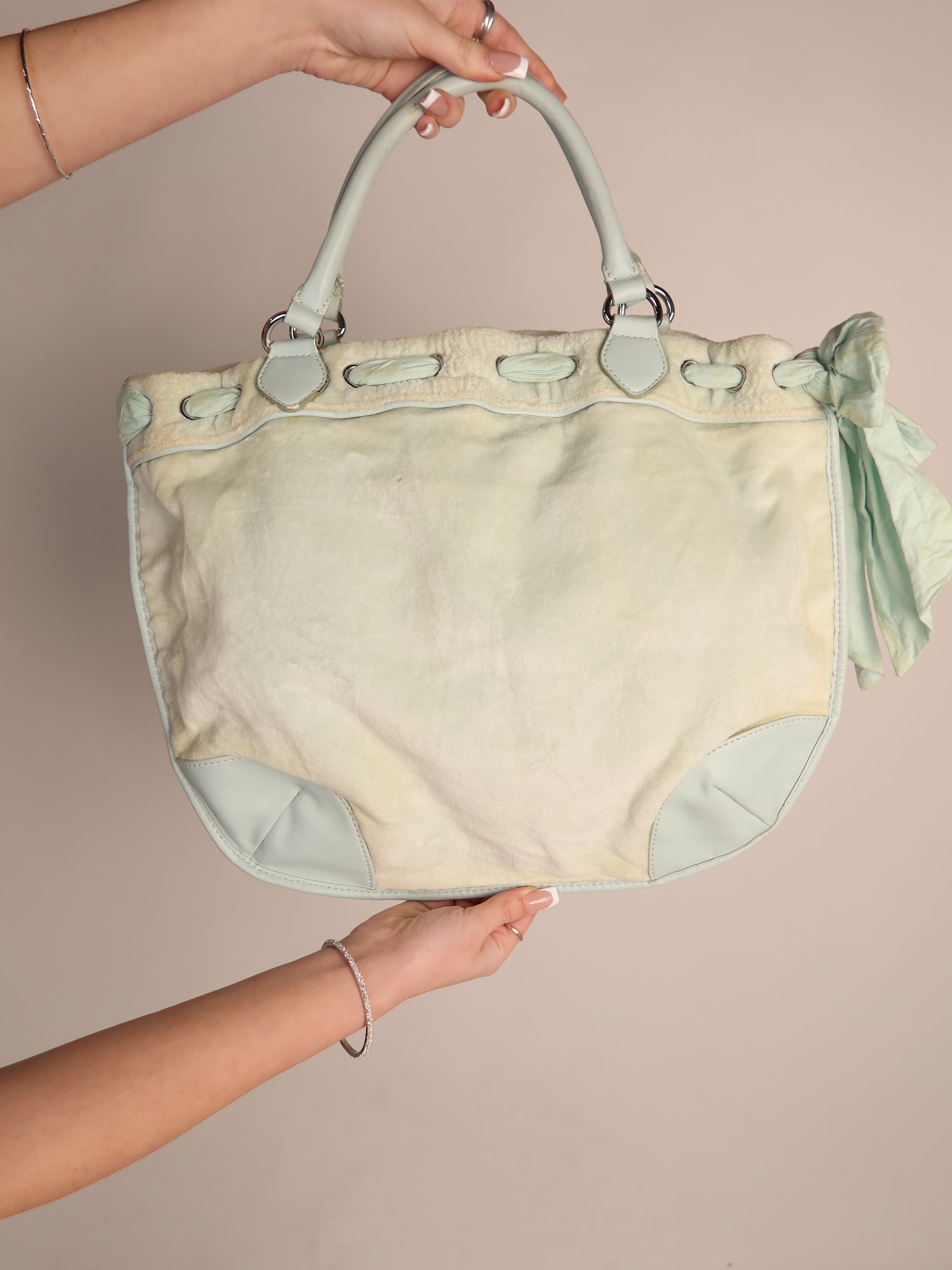 Y2K Juicy Terry Towel Tote Bag