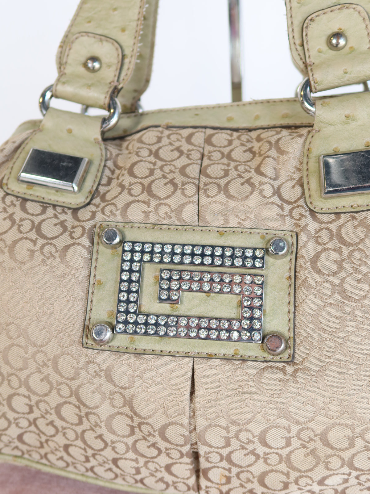 Guess Monogram Bowler Bag