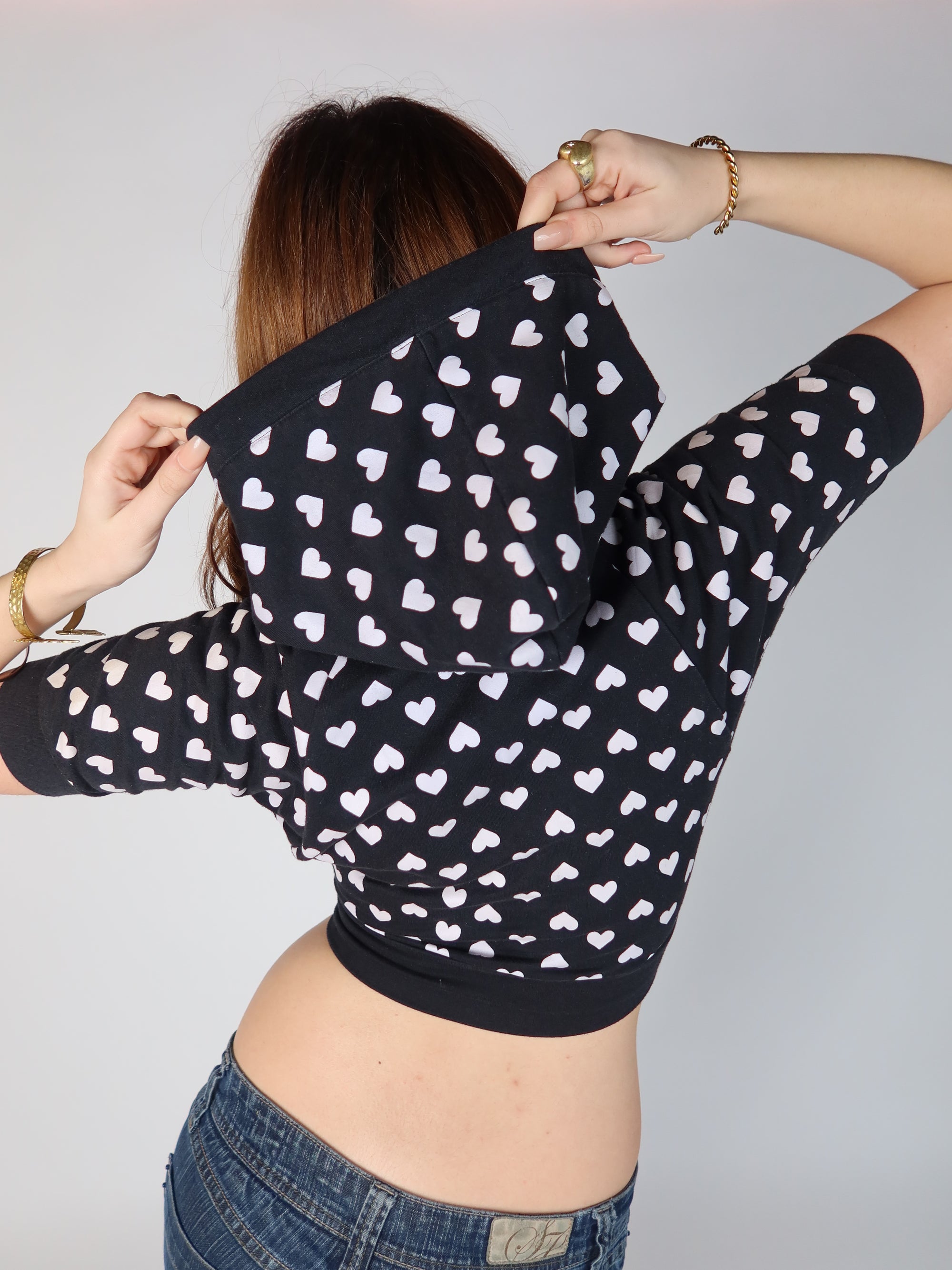 Y2K McBling Cropped Hoddie XS/S
