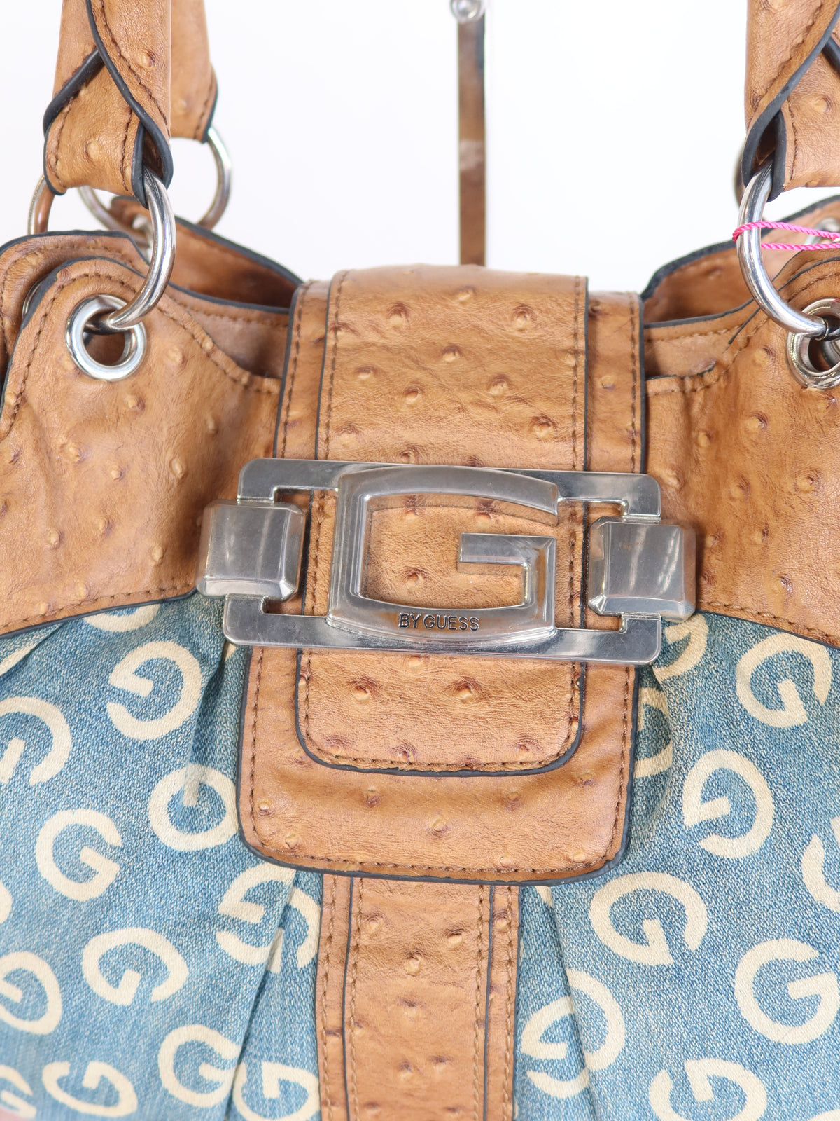 Guess Denim Monogram Bag