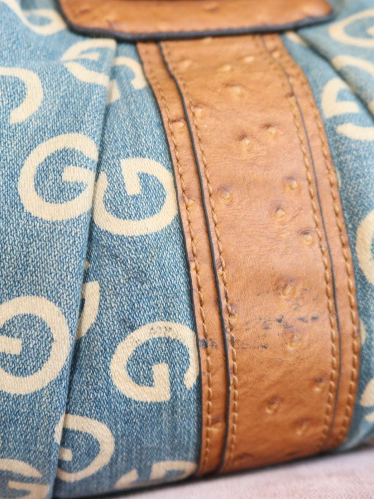 Guess Denim Monogram Bag