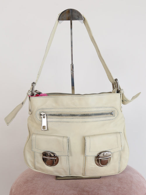 Marc Jacobs Cream Leather Bag
