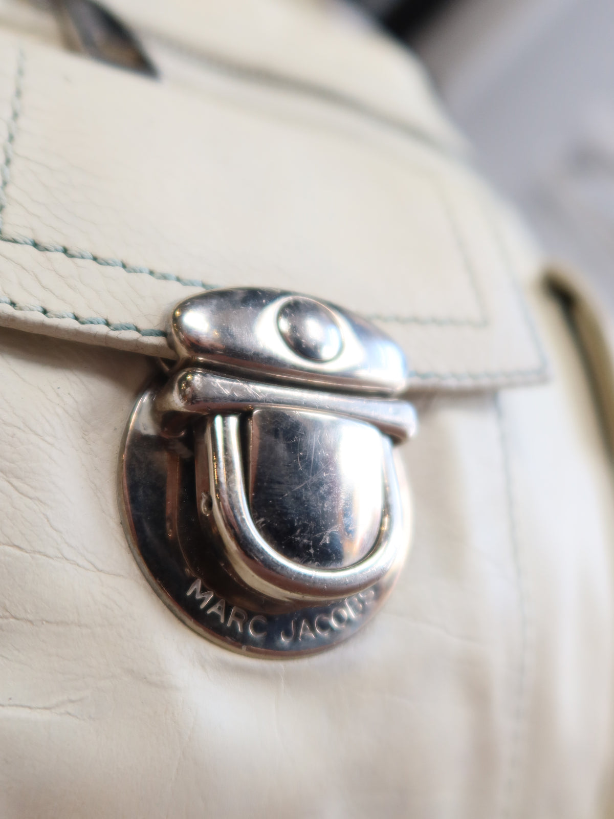 Marc Jacobs Cream Leather Bag
