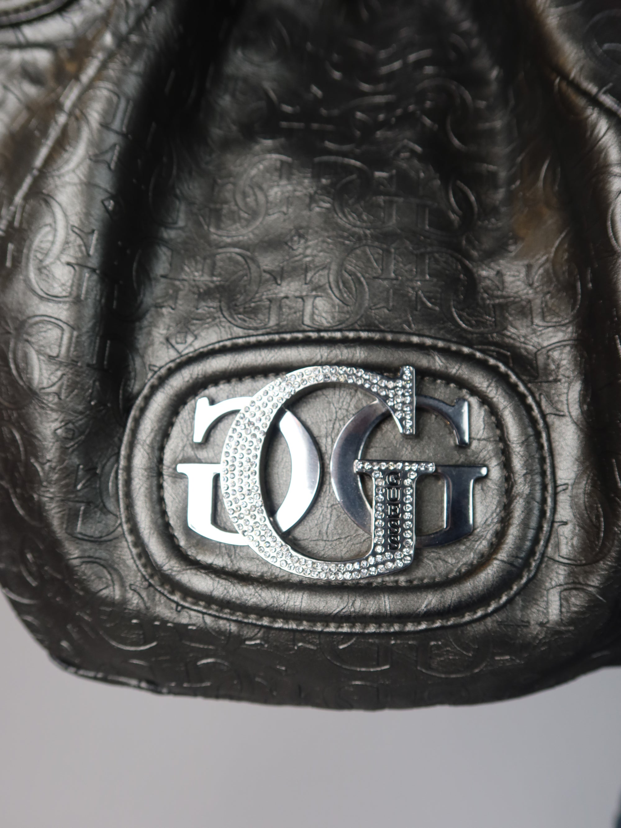 Guess Metallic Silver Hobo Bag