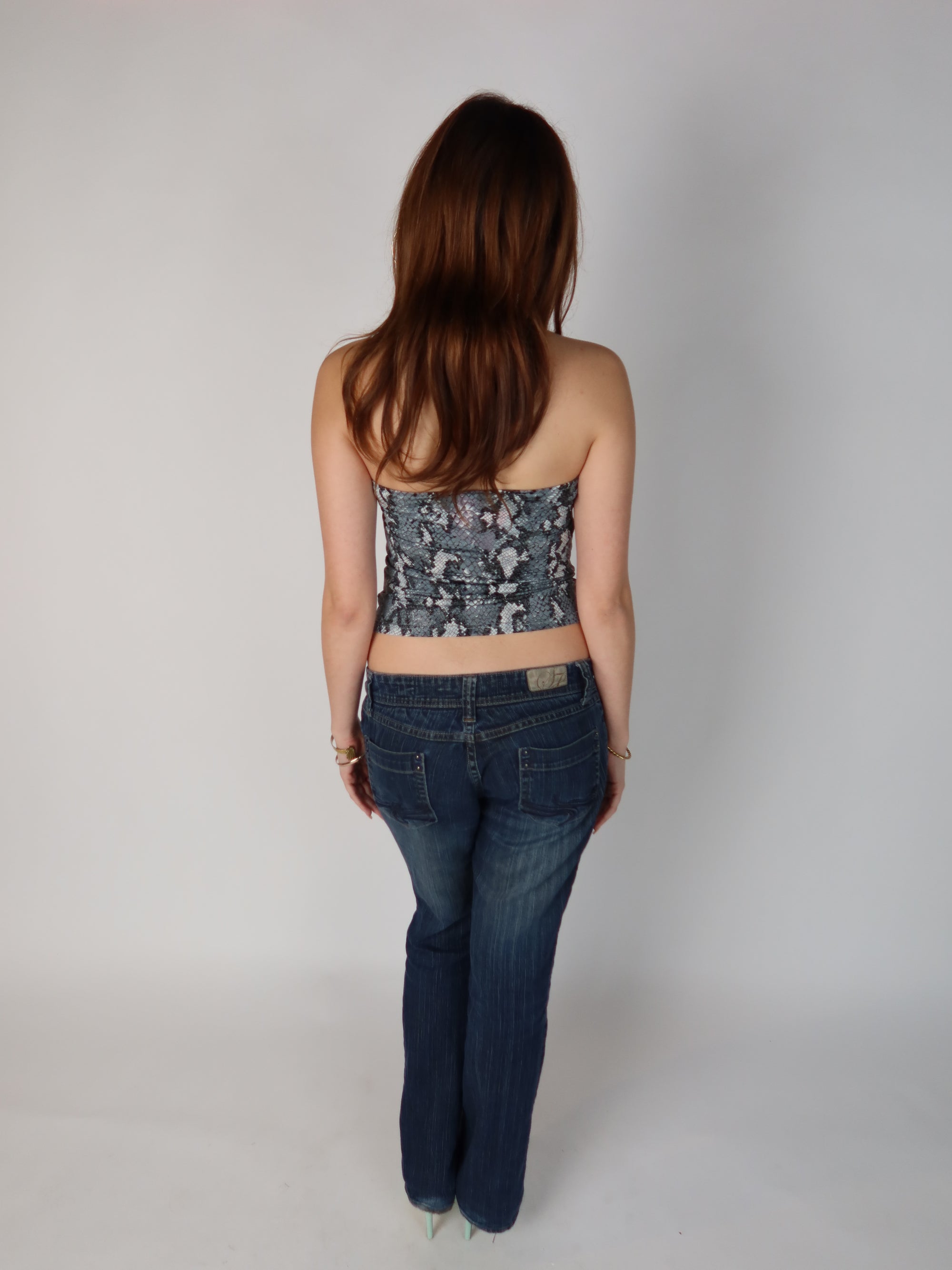 Glitter Snakeskin Halter Top XS/S