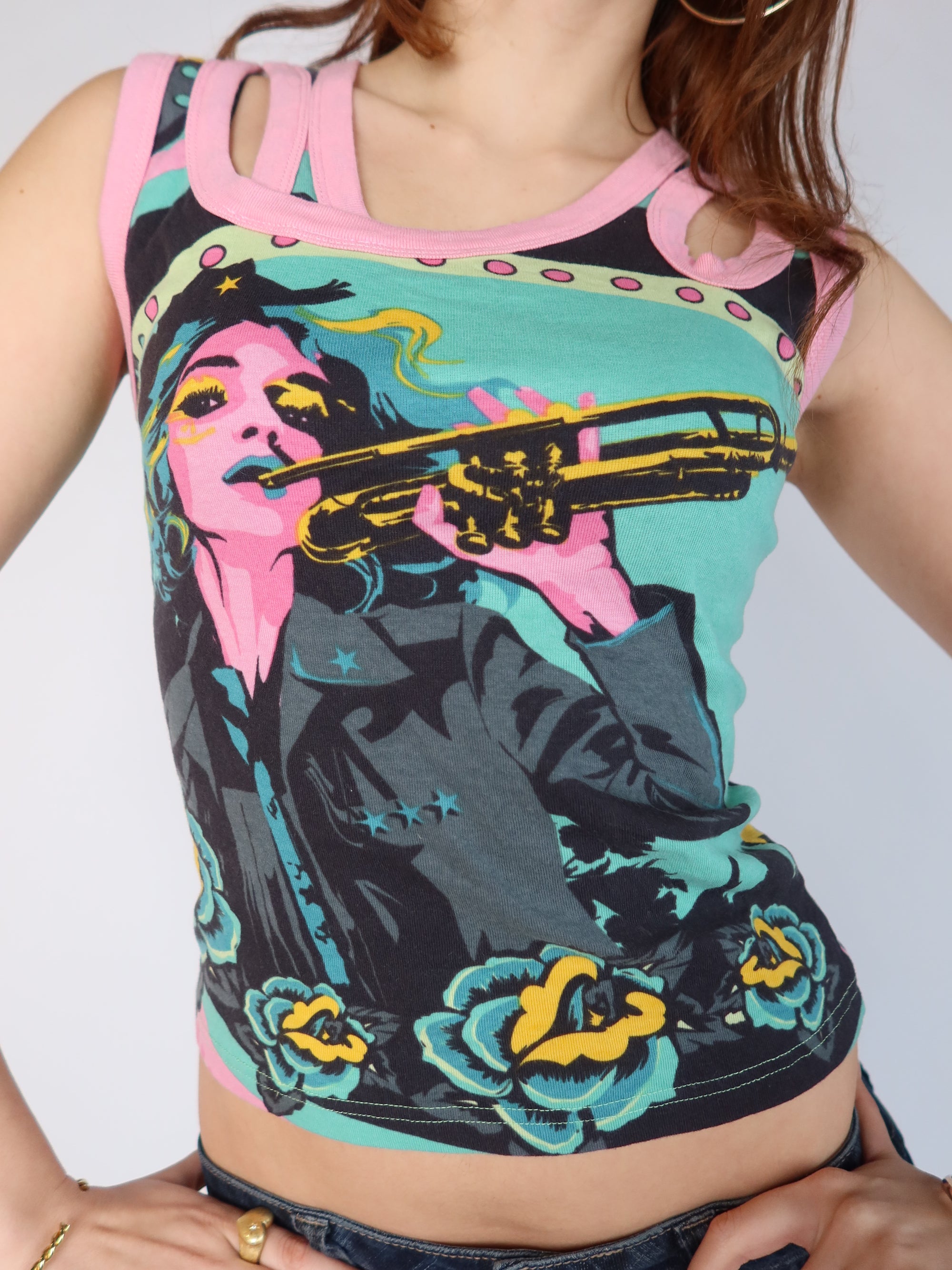 Custo Style Graphic Tank XS/S