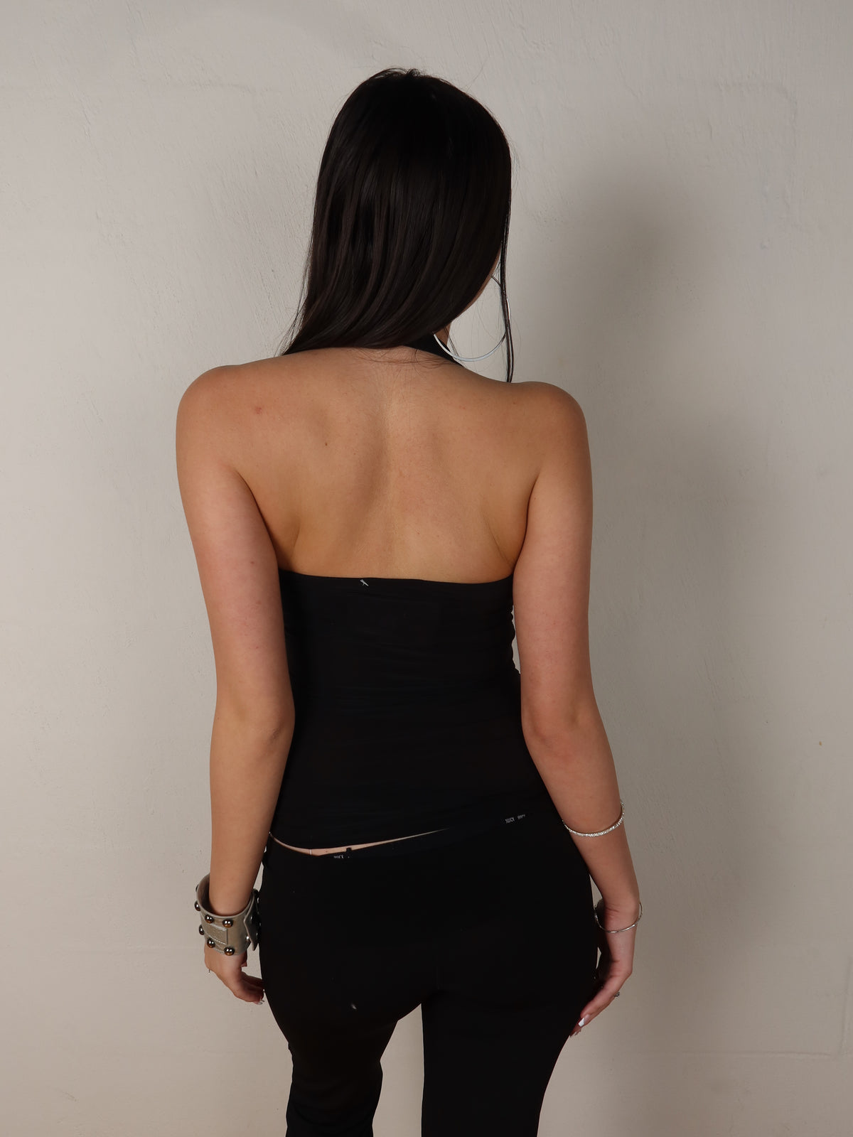 Jane Norman Draped Sequin Halter Top XS/S