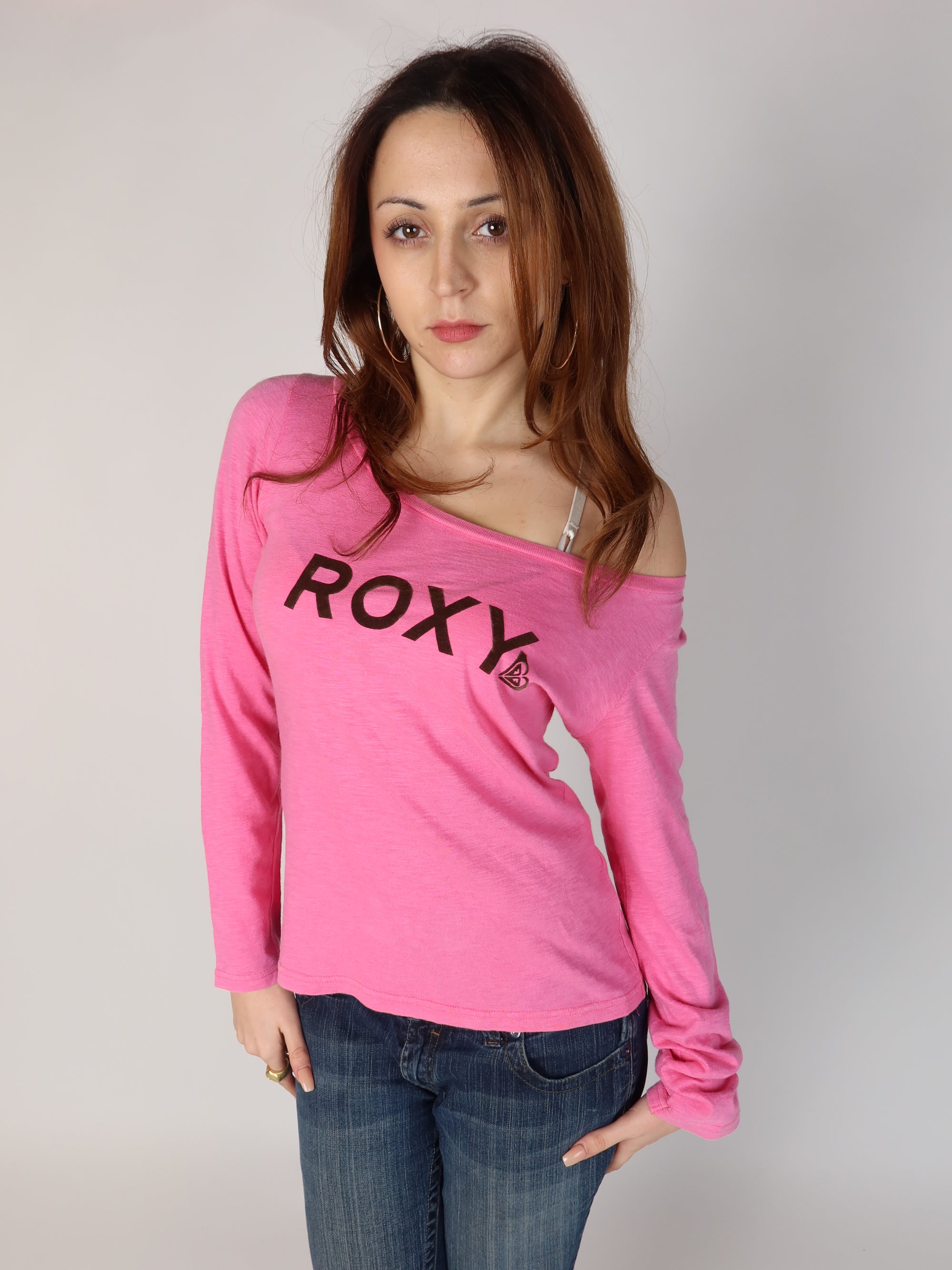 Roxy Pink Off-Shoulder Top XS-M
