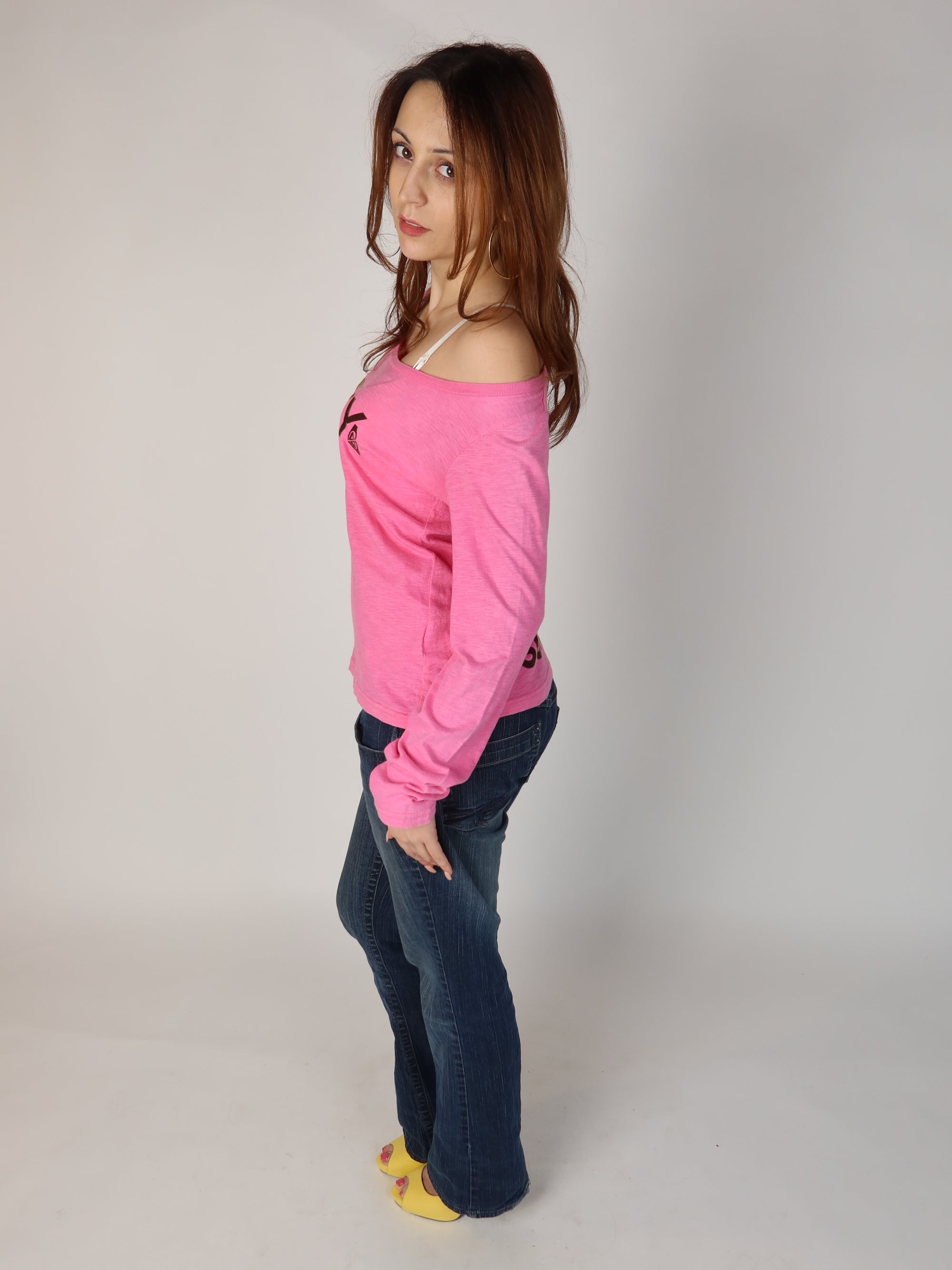 Roxy Pink Off-Shoulder Top XS-M