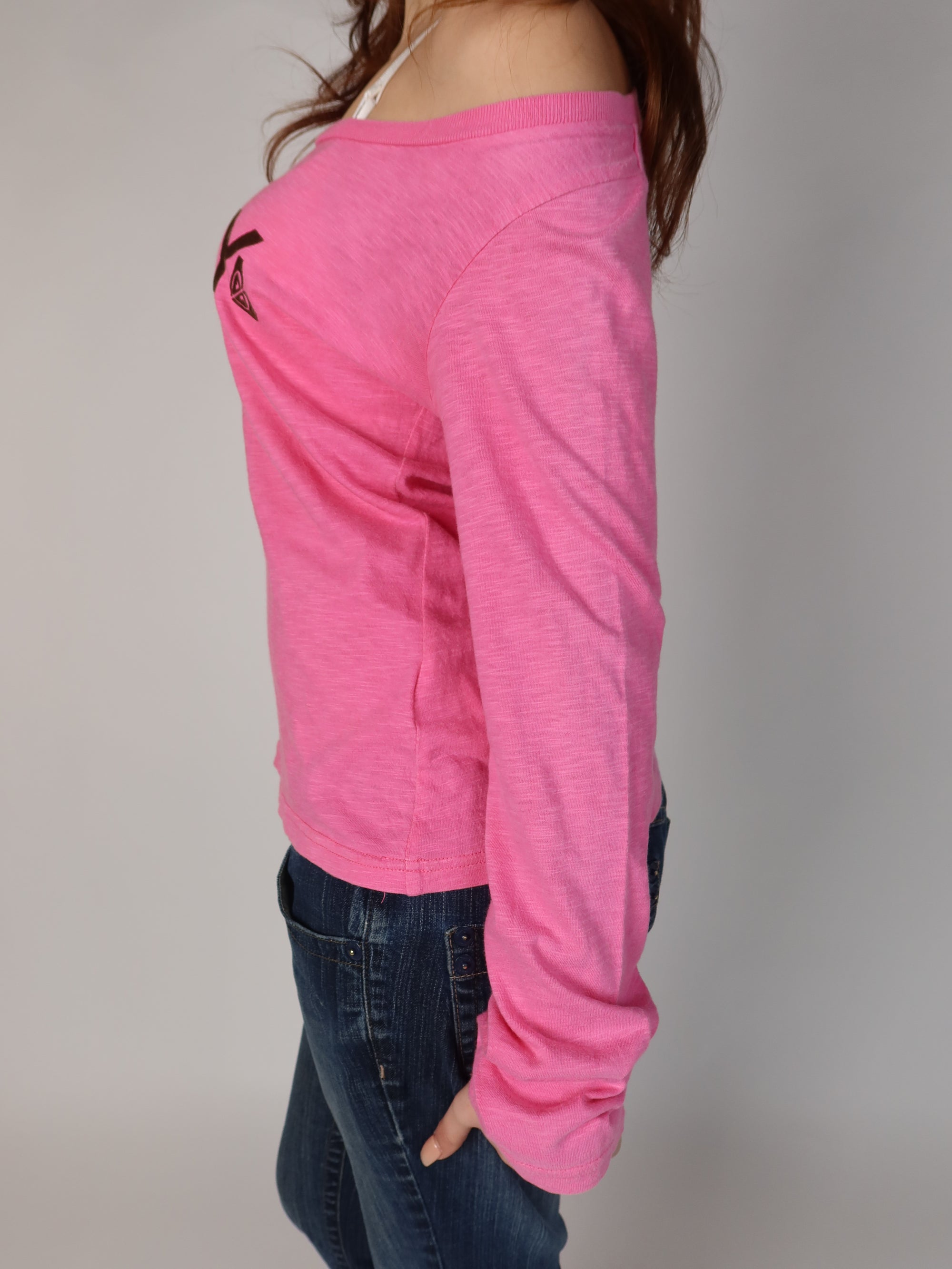 Roxy Pink Off-Shoulder Top XS-M