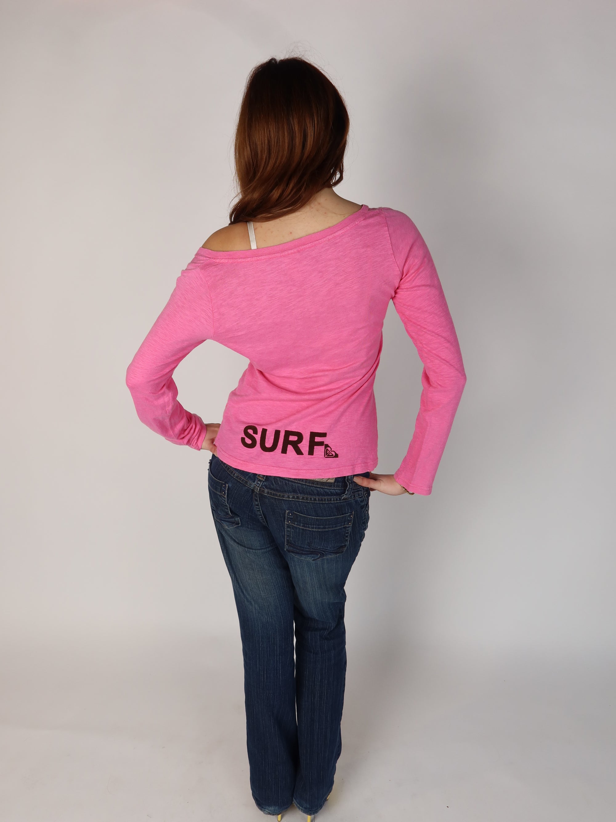 Roxy Pink Off-Shoulder Top XS-M
