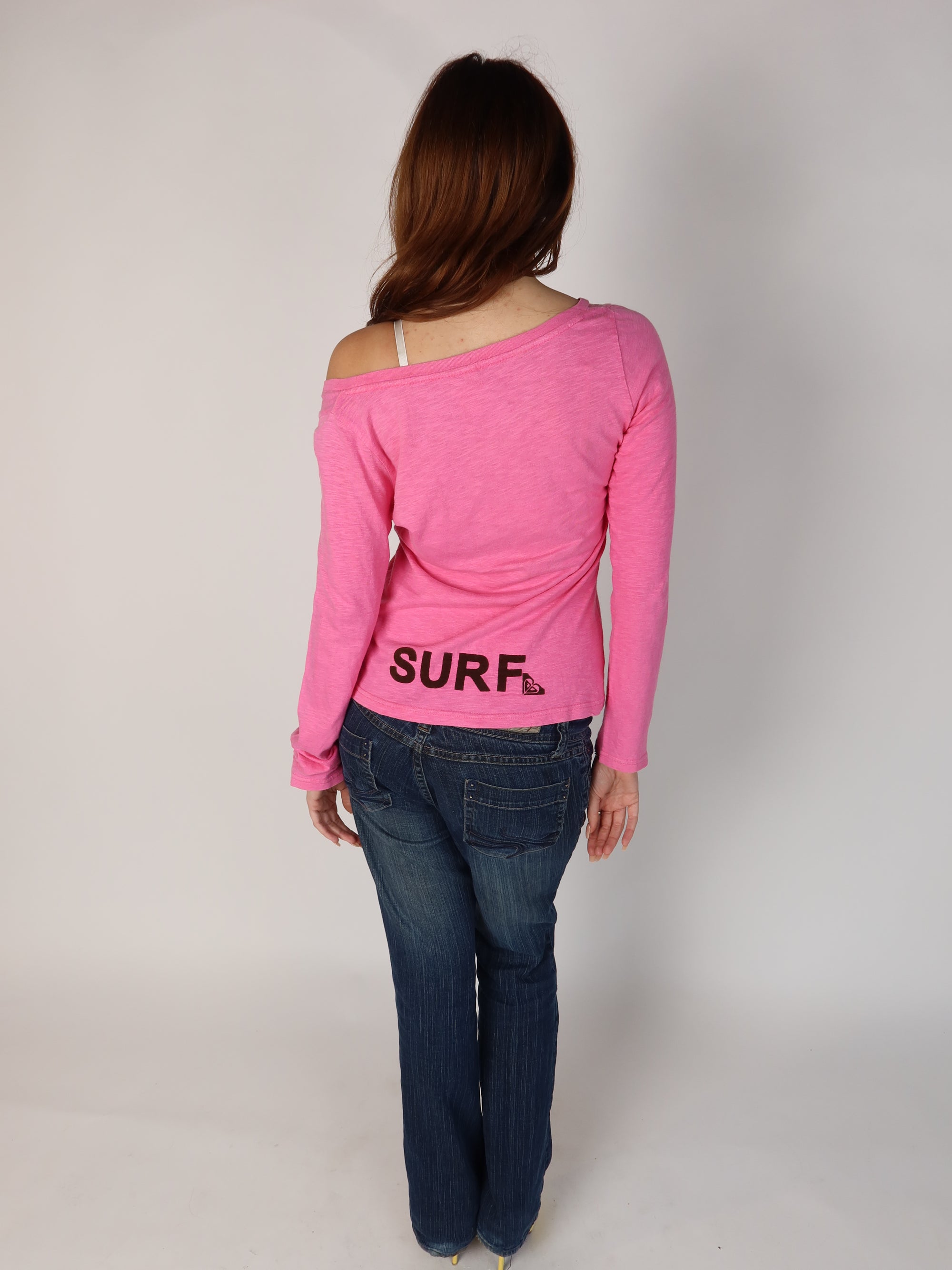 Roxy Pink Off-Shoulder Top XS-M