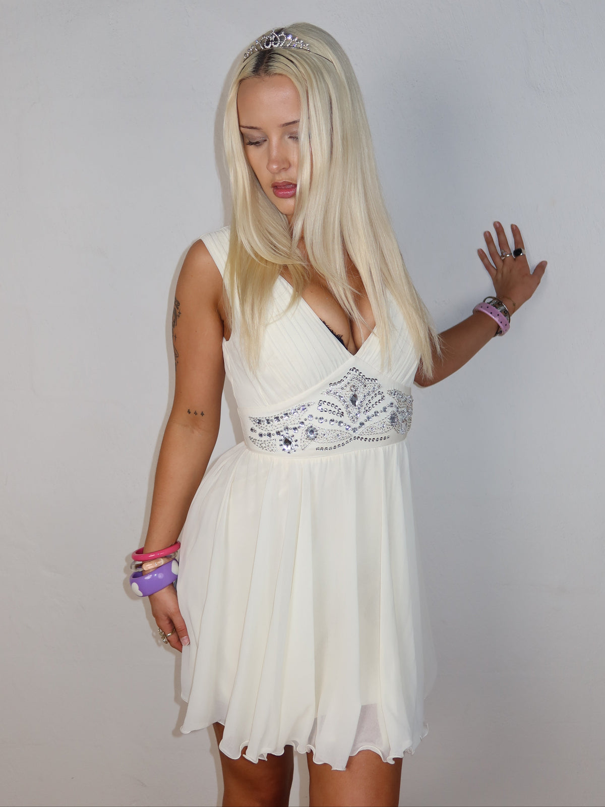 Lipsy Jewelled Dress S/M