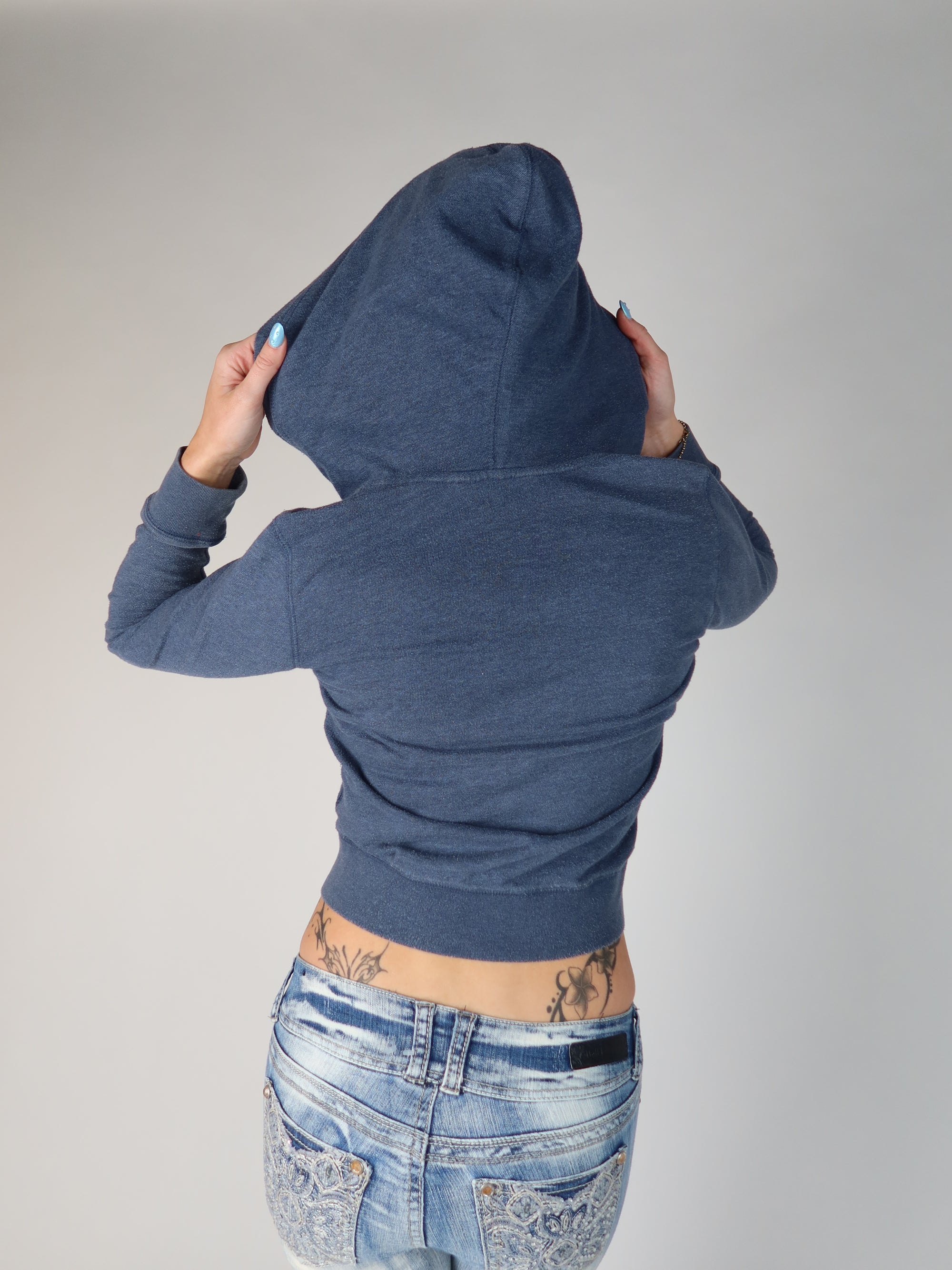 Polo Ralph Lauren Cropped Zip Hoodie — Y2K Vintage