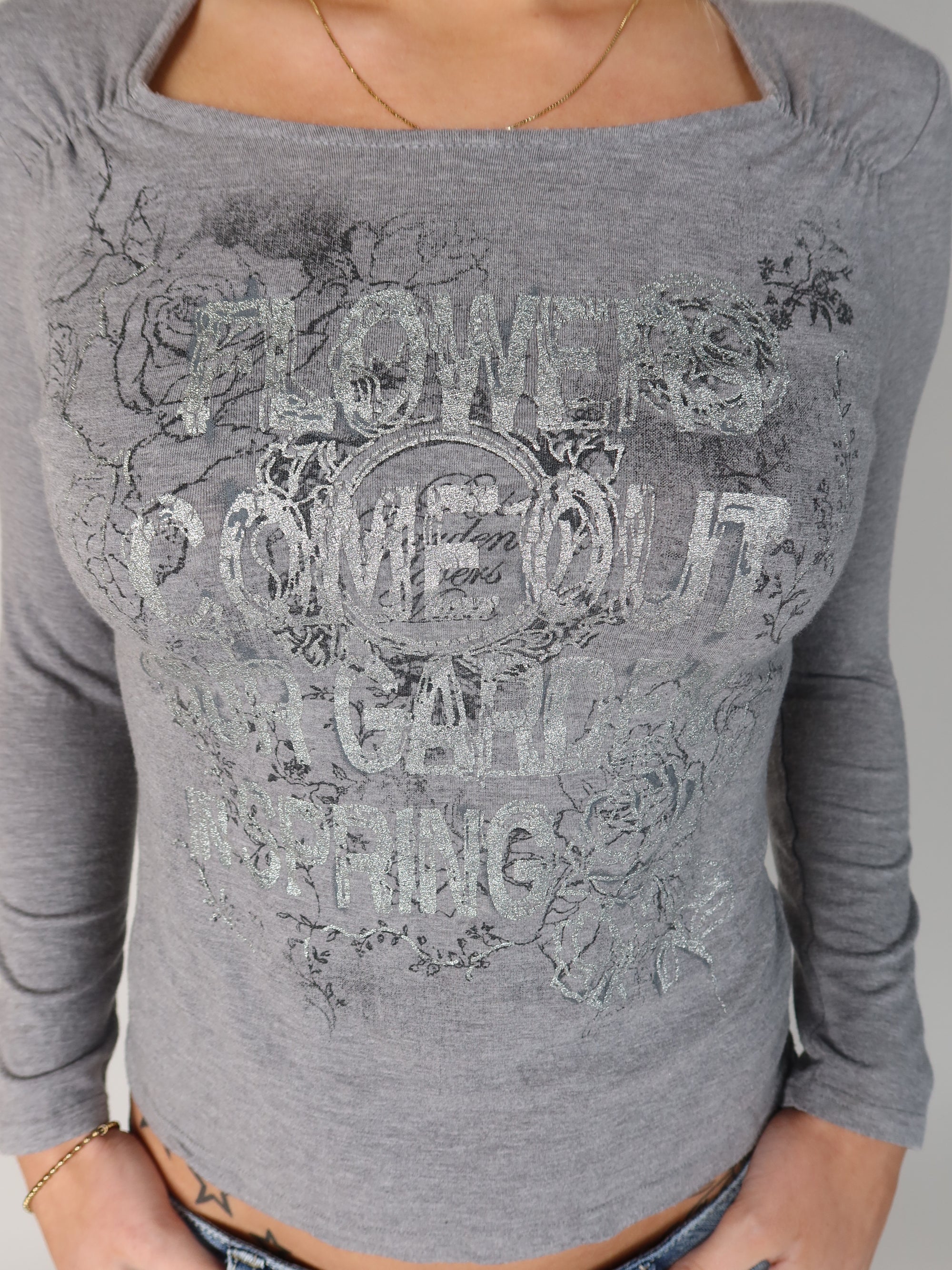 Graphic Glitter Long Sleeve XS/S